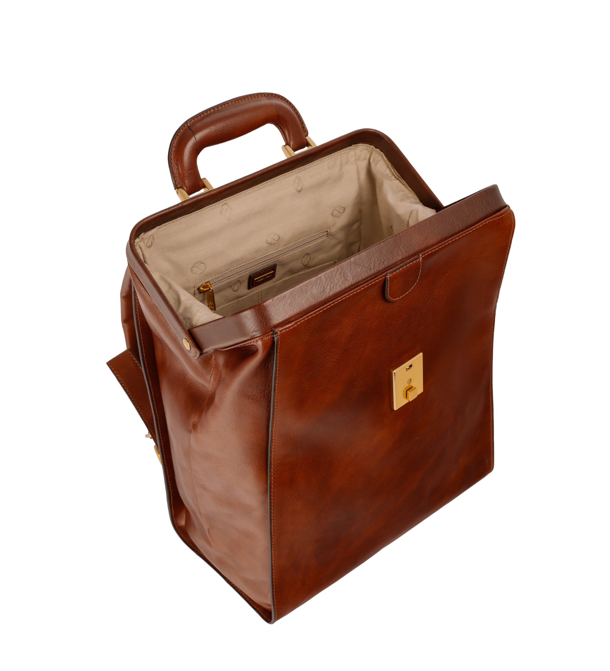 Rucksack aus Leder - A Brief Story of Time