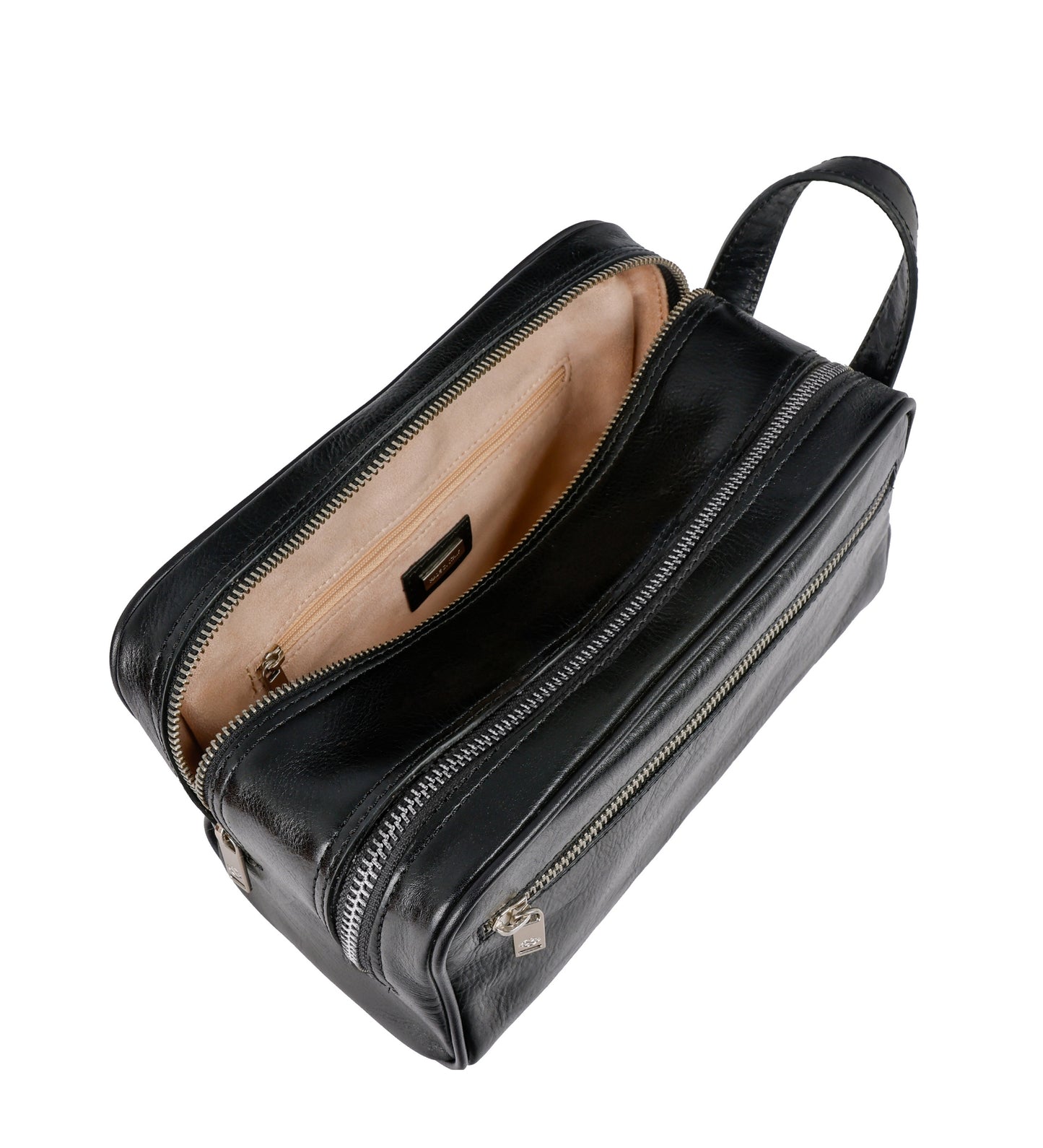 Kosmetiktasche aus Leder für Damen, Kulturbeutel - All the Kings Men