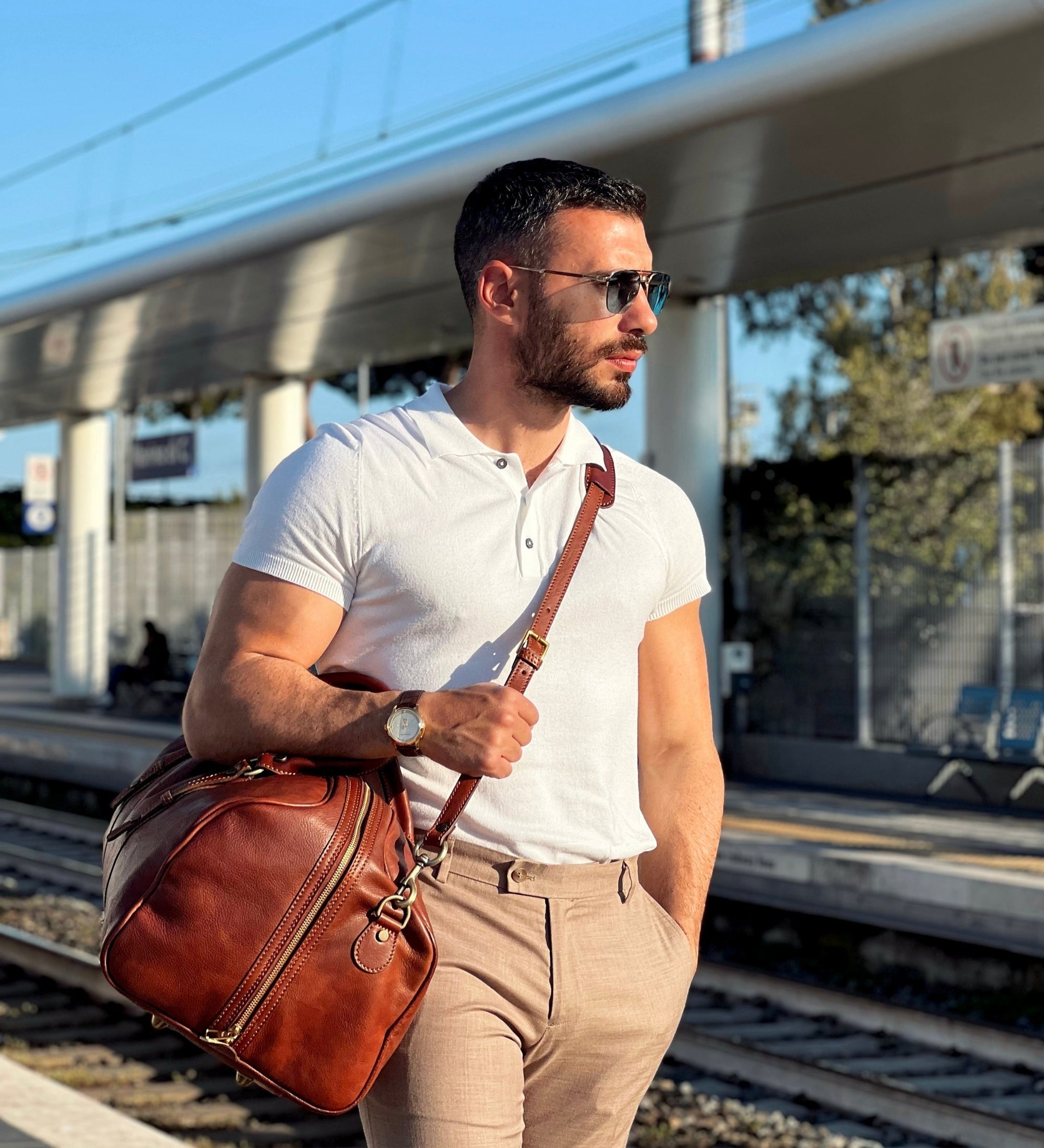 Reisetasche aus Leder Weekender - Song of Solomon