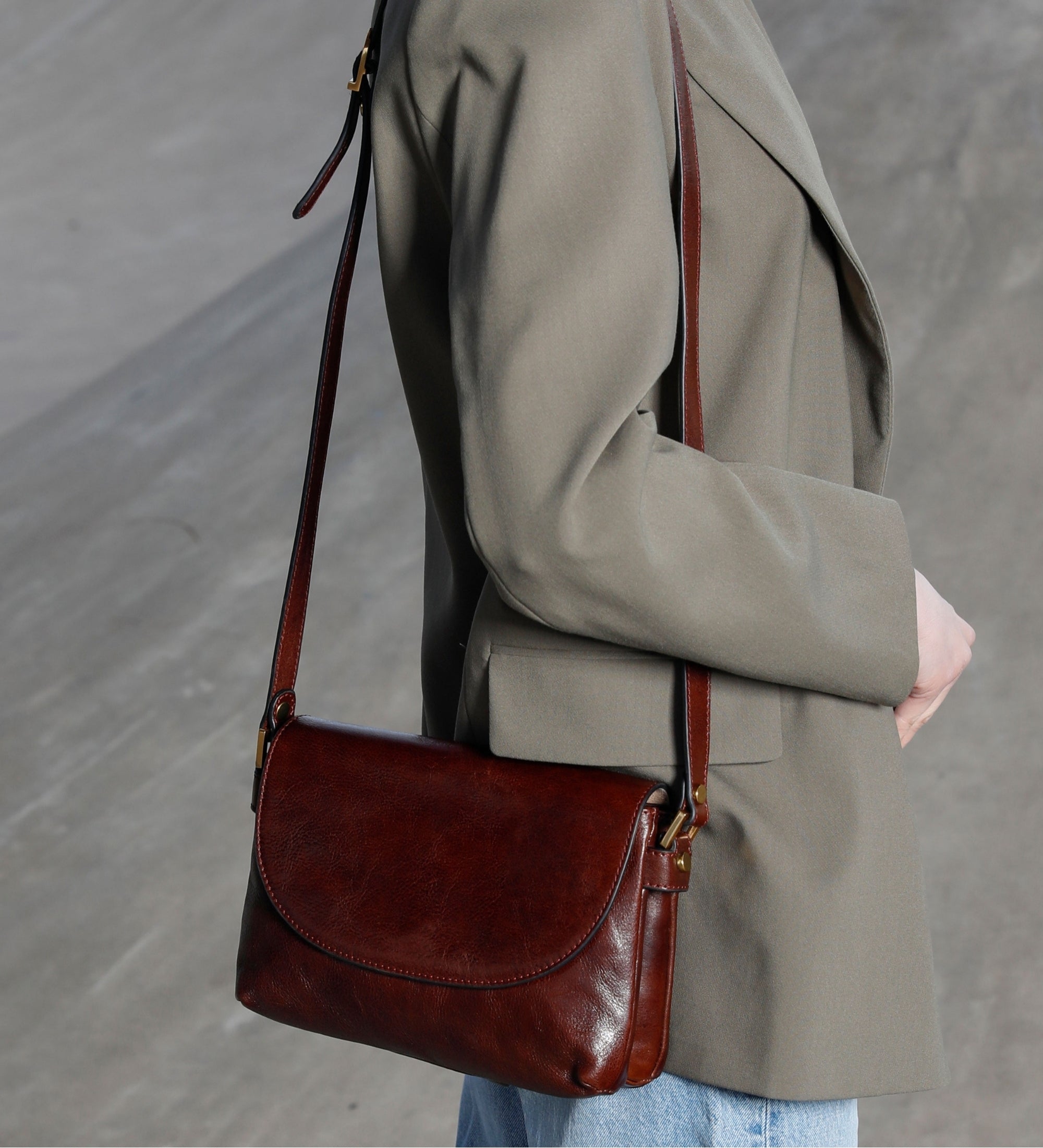 Umhängetasche aus Leder für Damen - Sophie's Choice