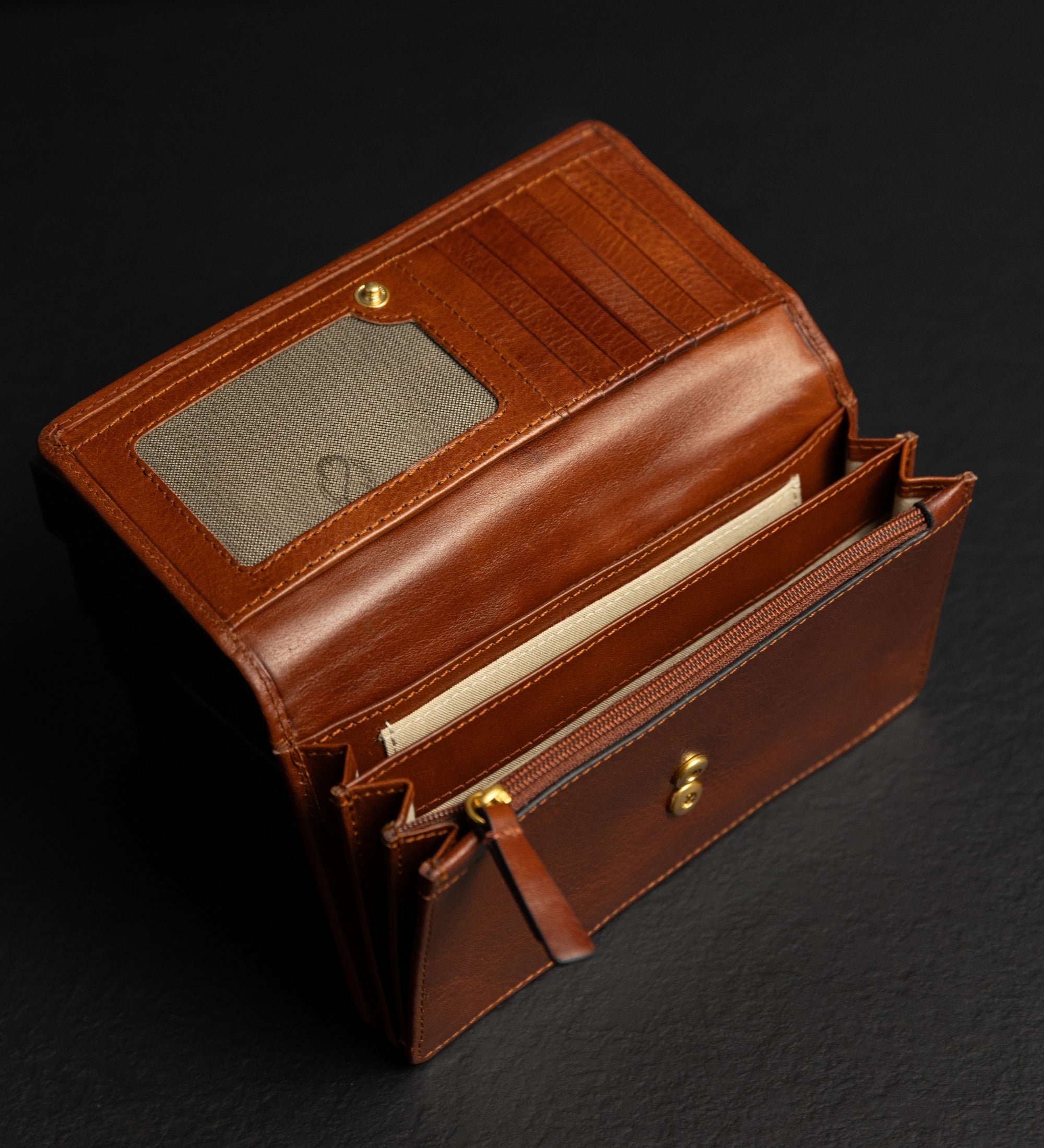 Damen Leder Kontinentalgeldbörse - Charade