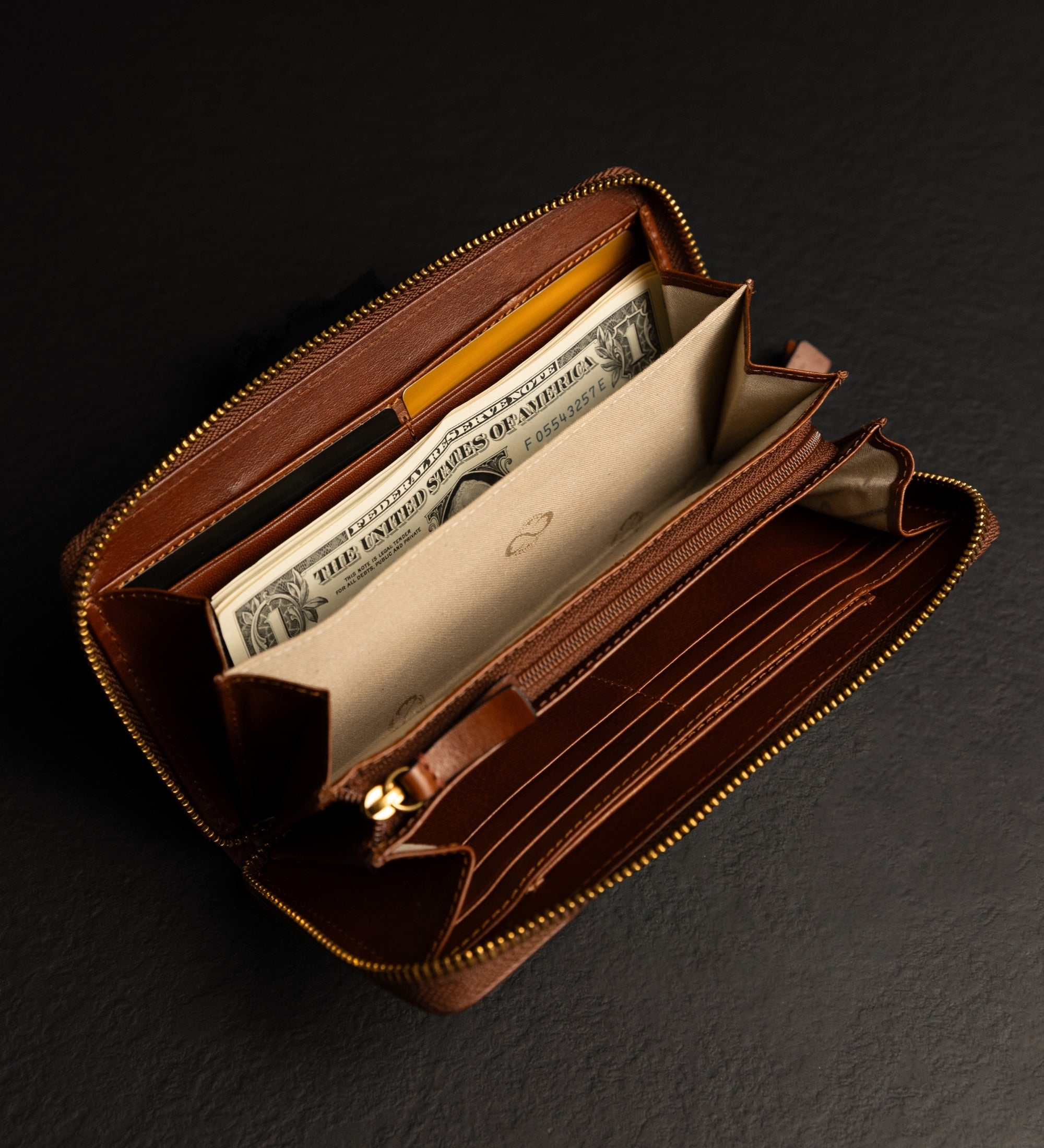 Damen Leder Kontinentalgeldbörse - Excellent Women