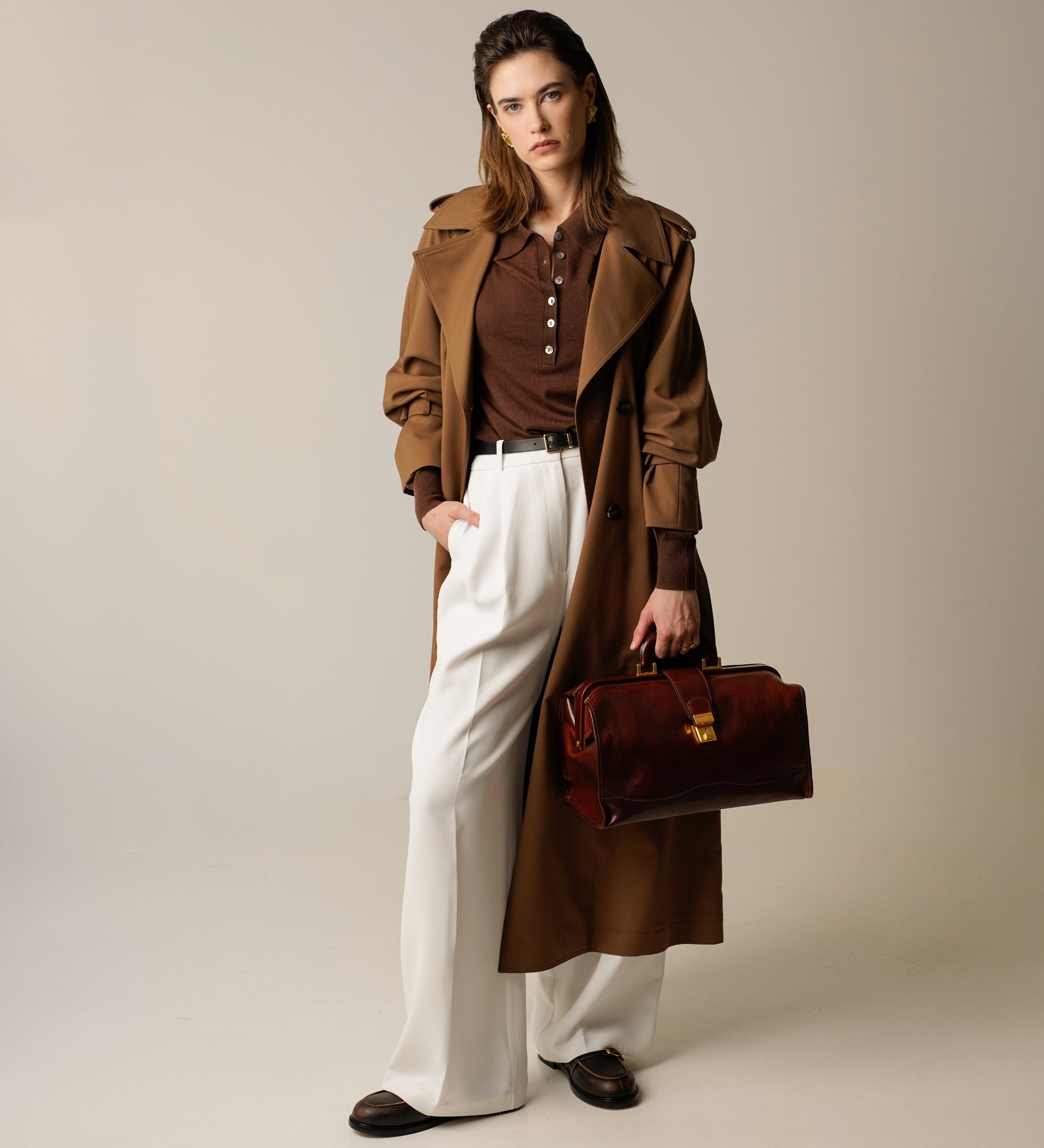 Kleine Arzttasche aus Leder für Damen - David Copperfield