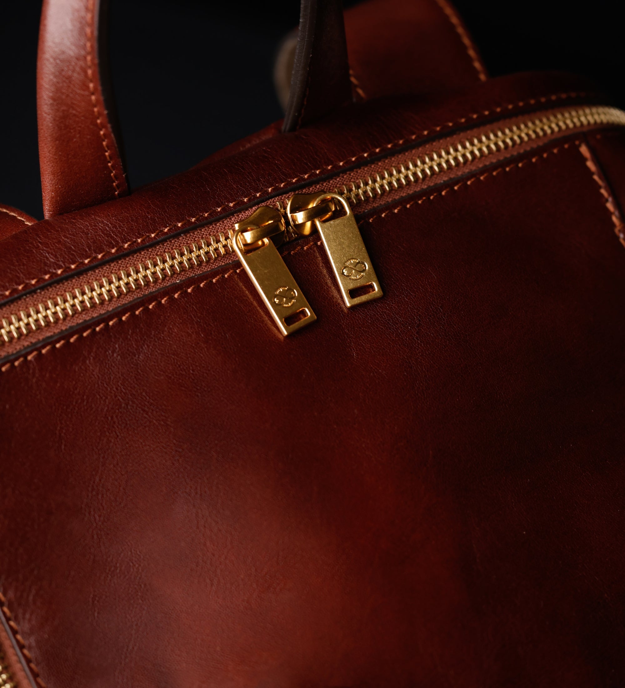 Rucksack aus Leder - A Bend in the River