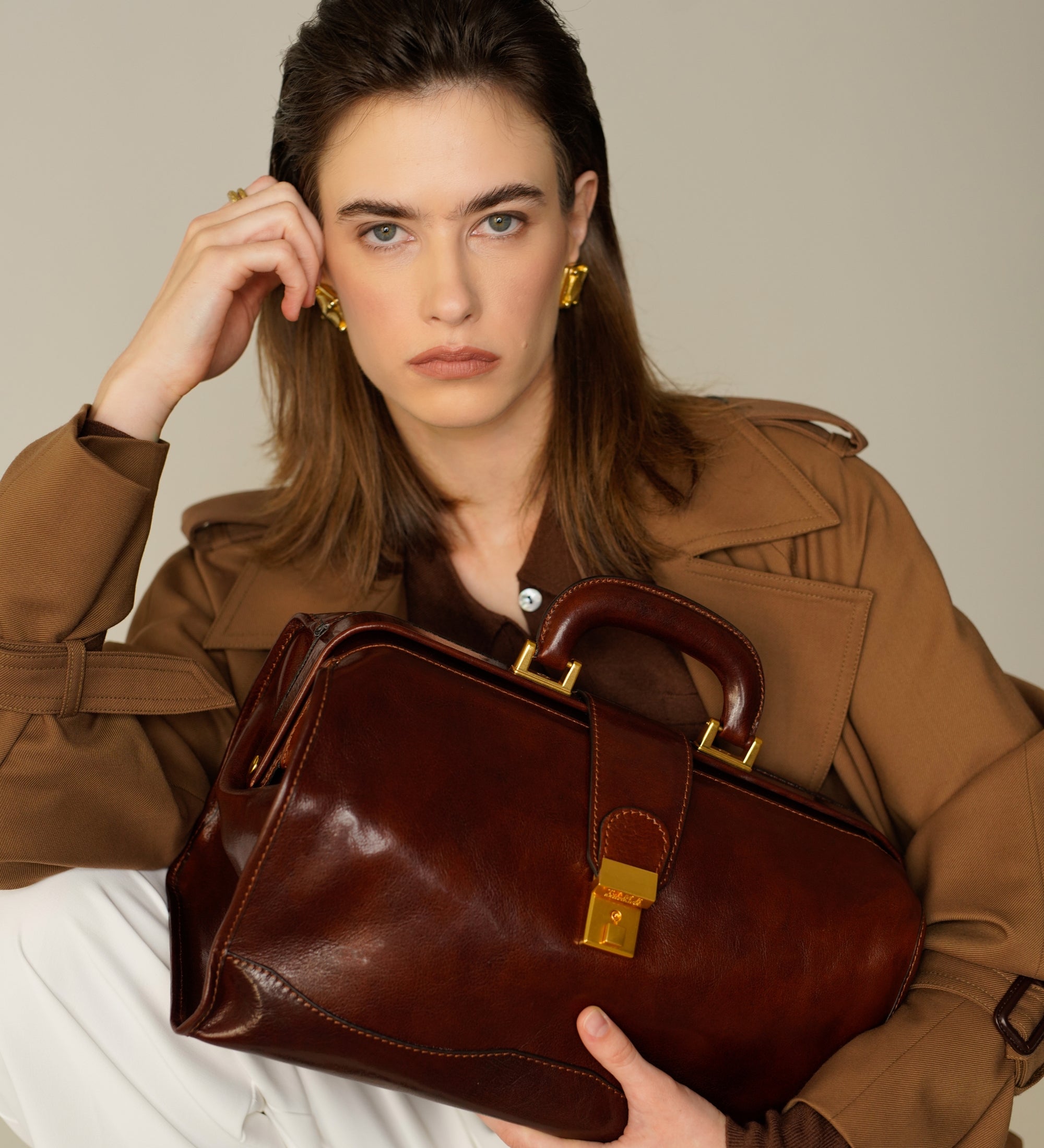 Kleine Arzttasche aus Leder für Damen - David Copperfield