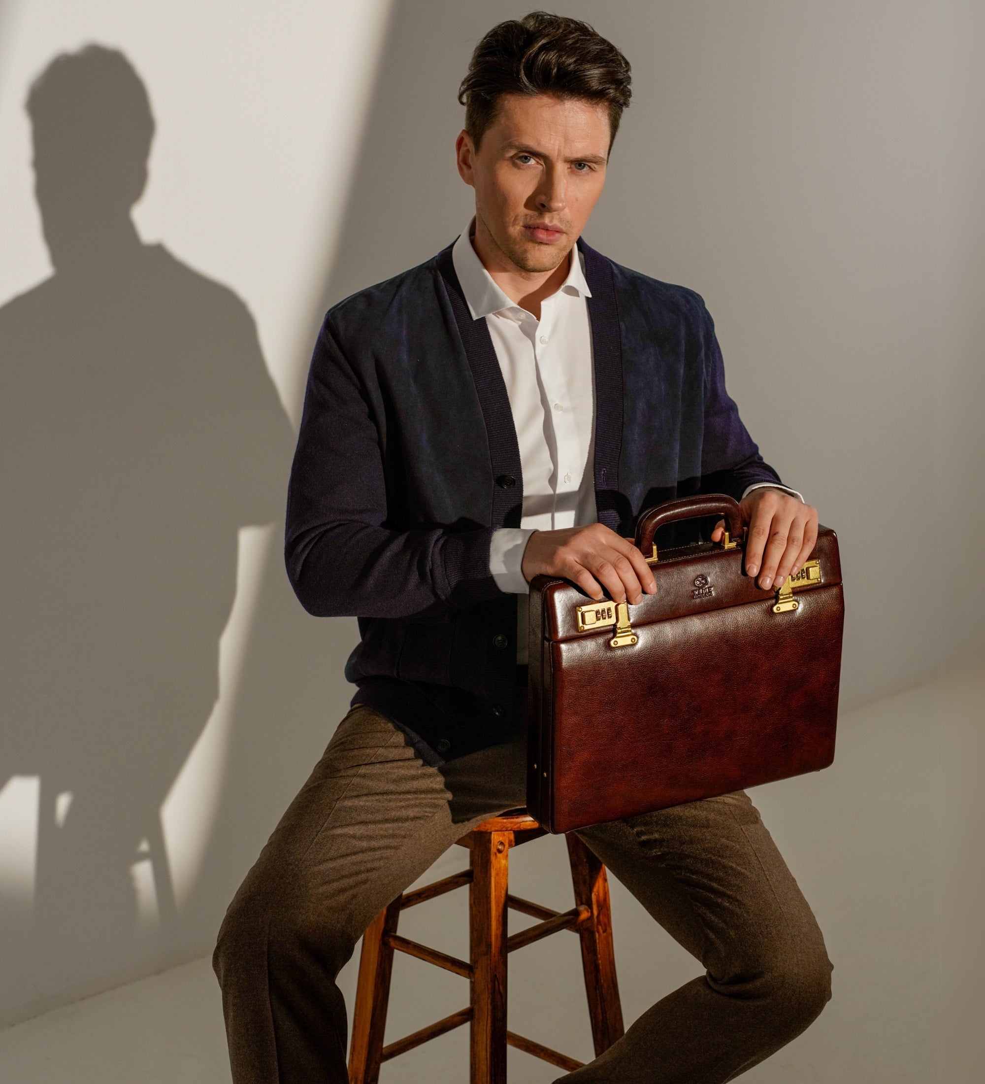 Attaché-Aktentasche aus Leder - Vendetta