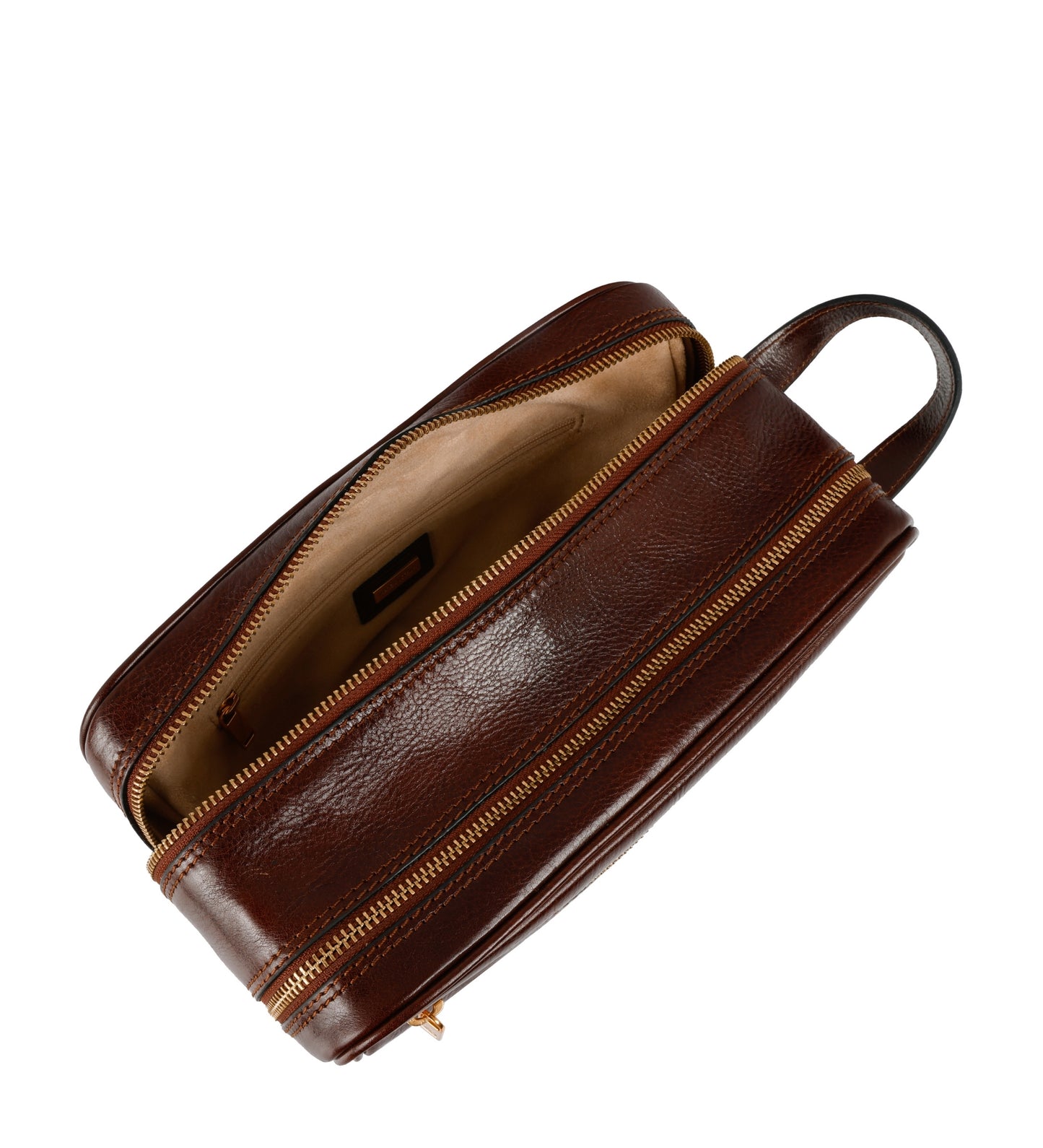 Kosmetiktasche aus Leder für Damen, Kulturbeutel - All the Kings Men