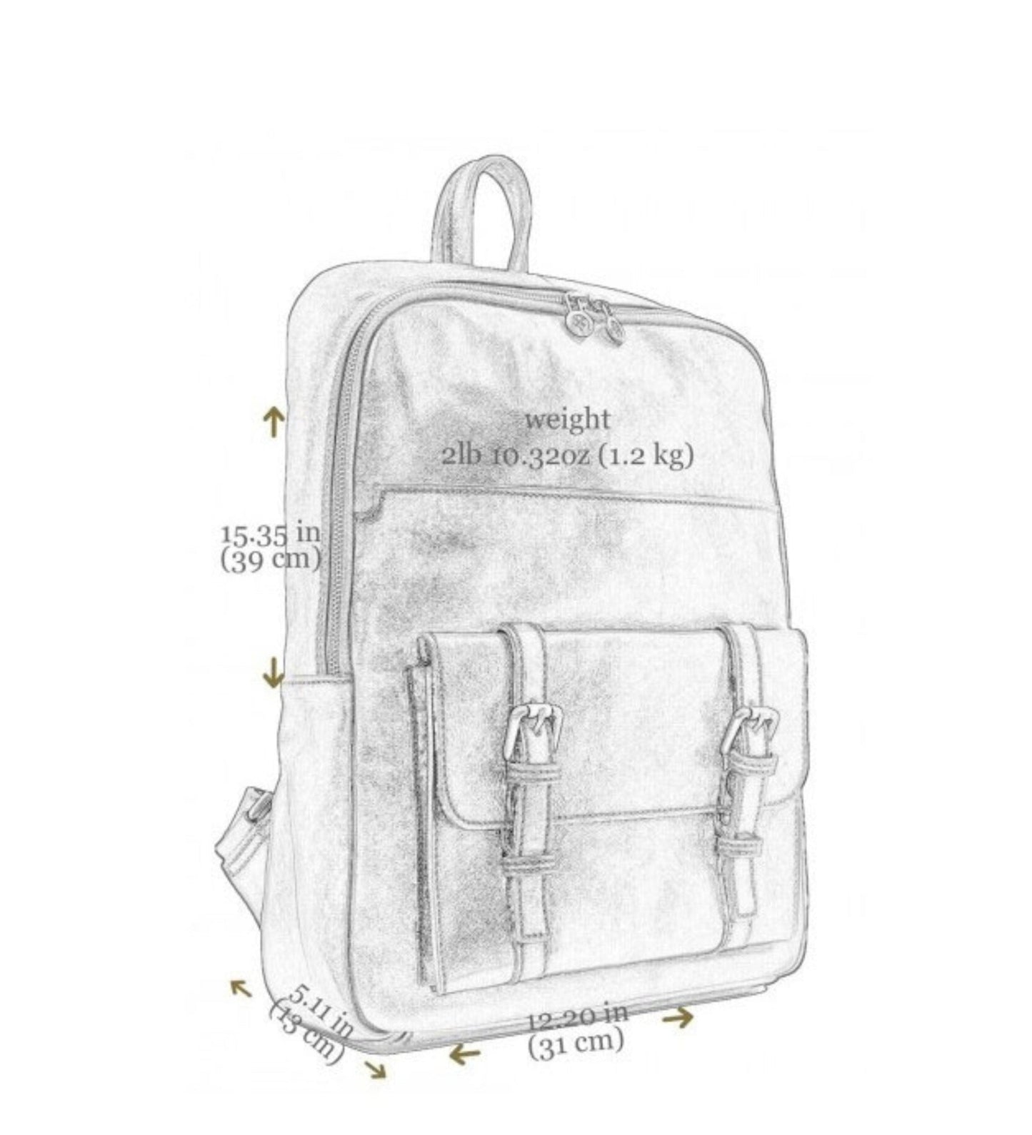 Damen Rucksack Reisetasche aus Leder - The Divine Comedy