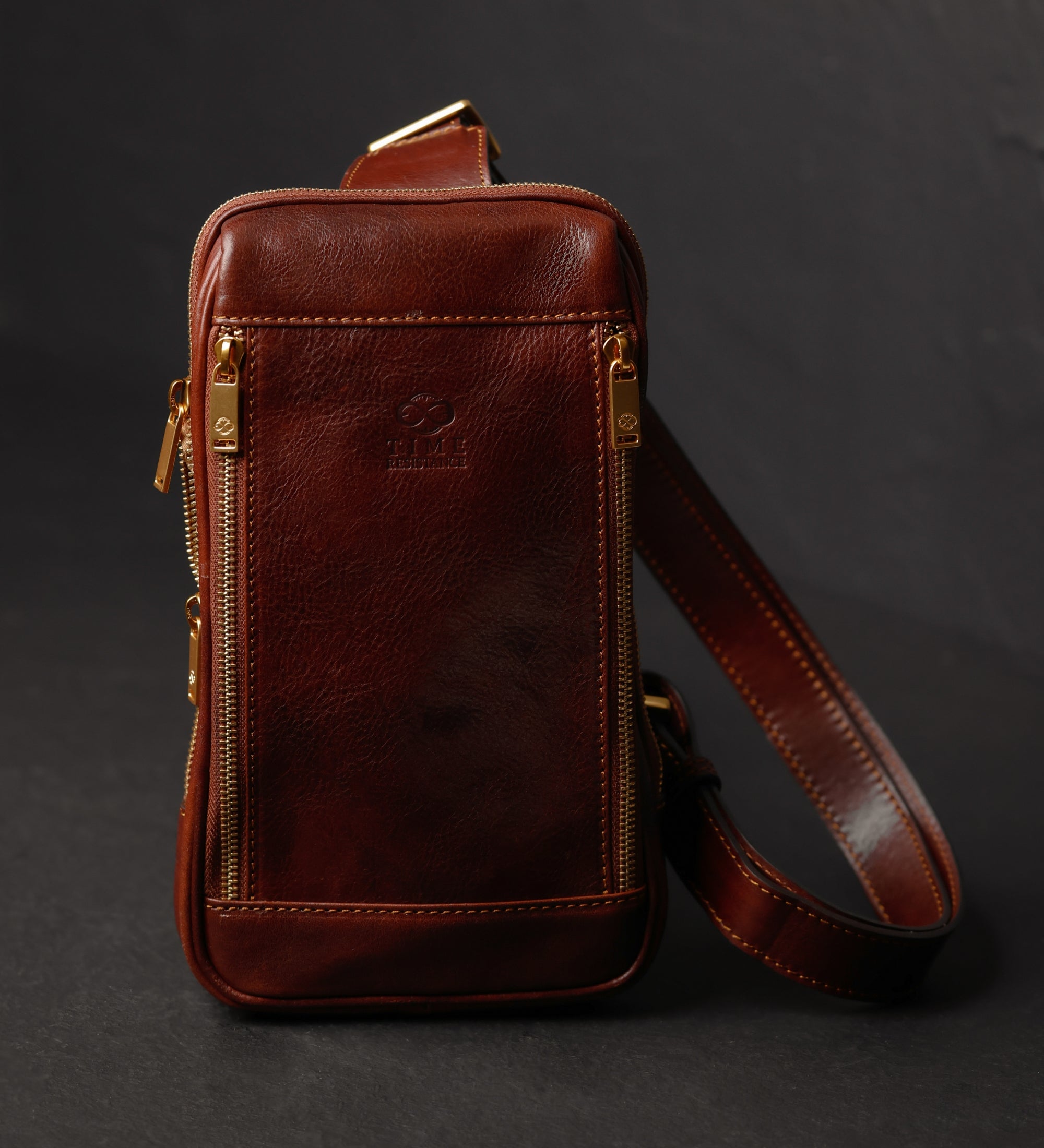 Sling Bag Brusttasche aus Leder - Kim