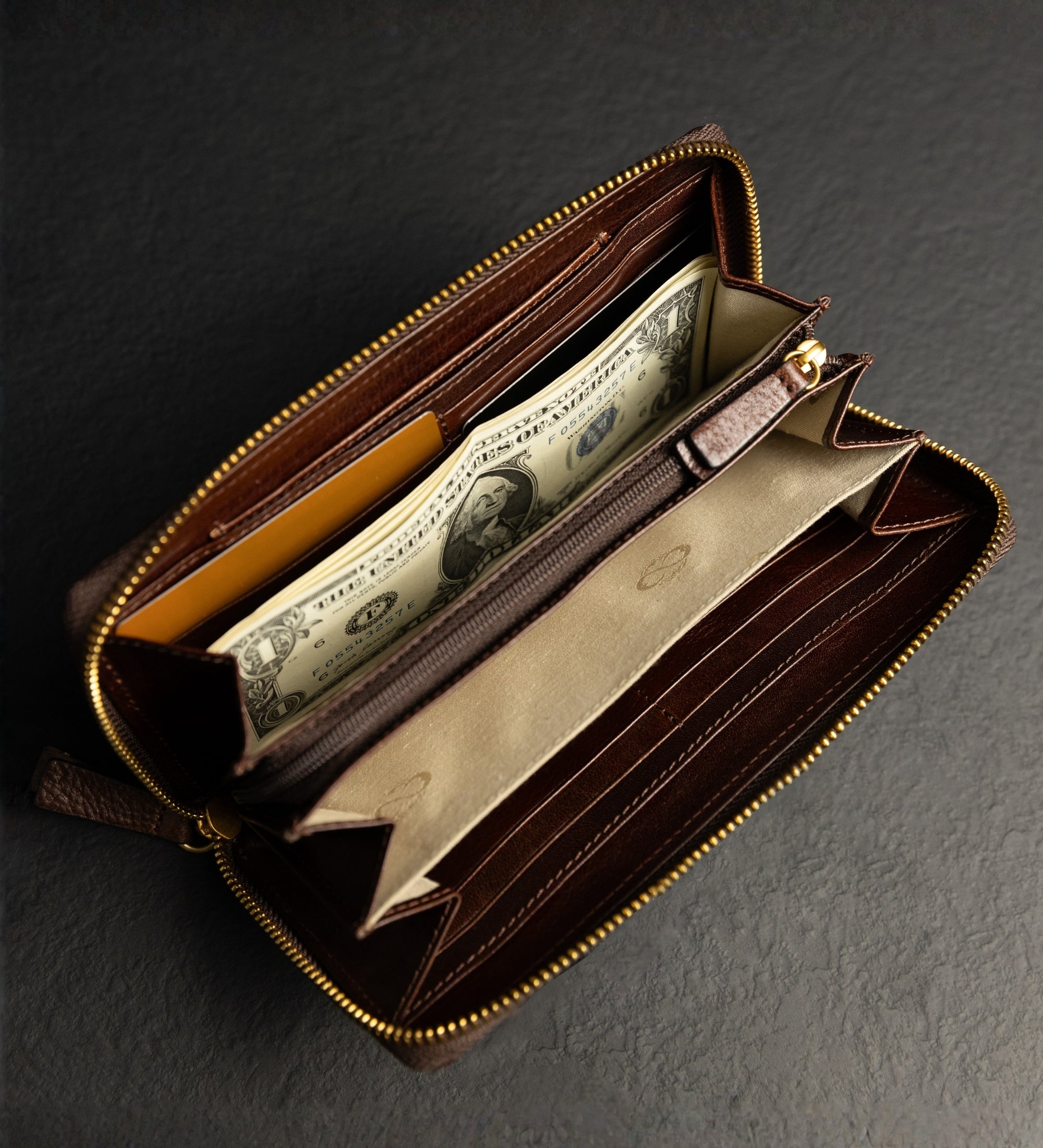 Damen Leder Kontinentalgeldbörse - Excellent Women