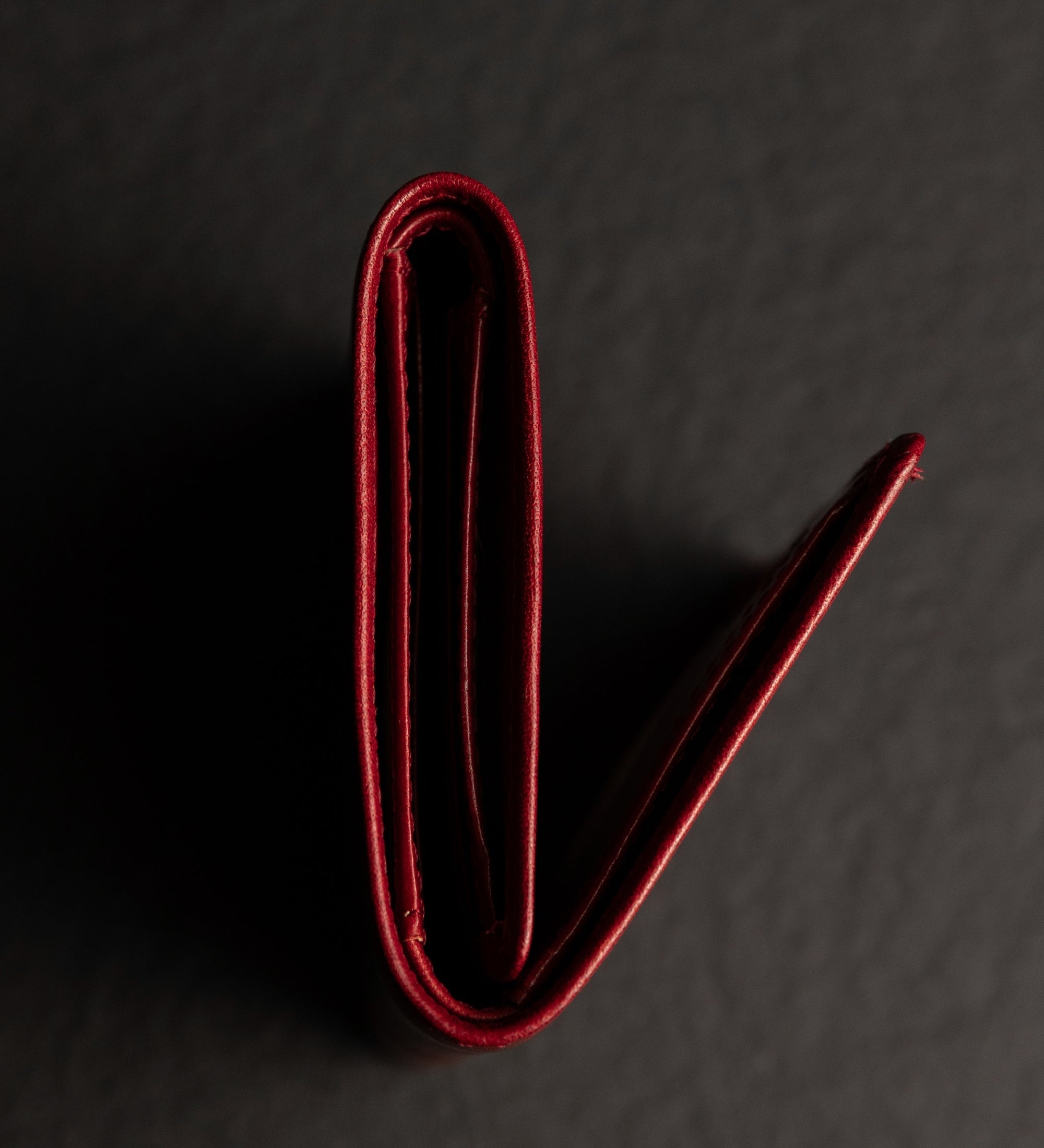 Leder Dreifachgeldbörse - Red Harvest