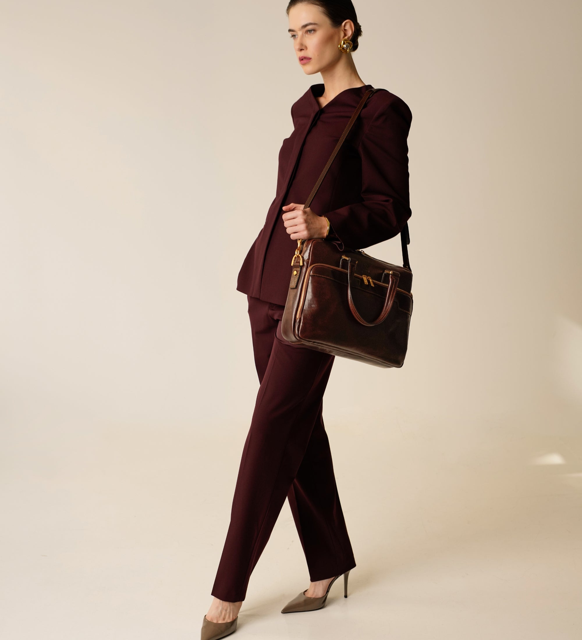 Damen Aktentasche Laptoptasche aus Leder - Orlando