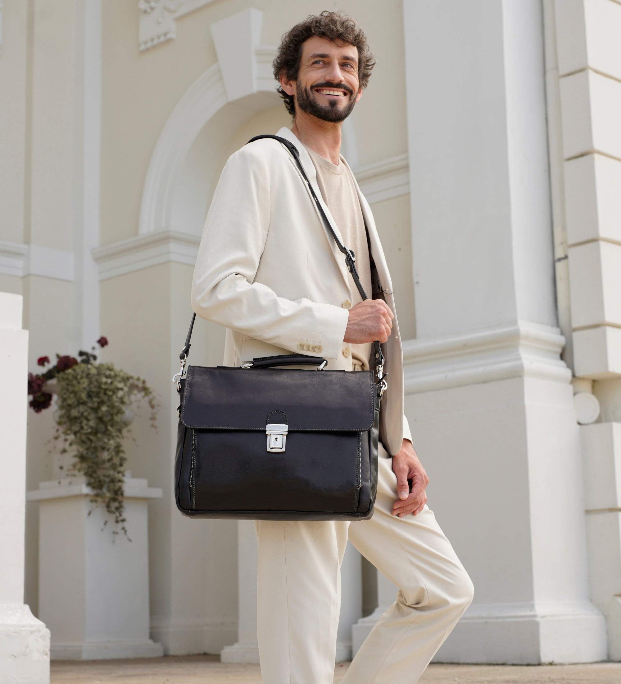 Aktentasche Laptoptasche aus Leder - In Cold Blood