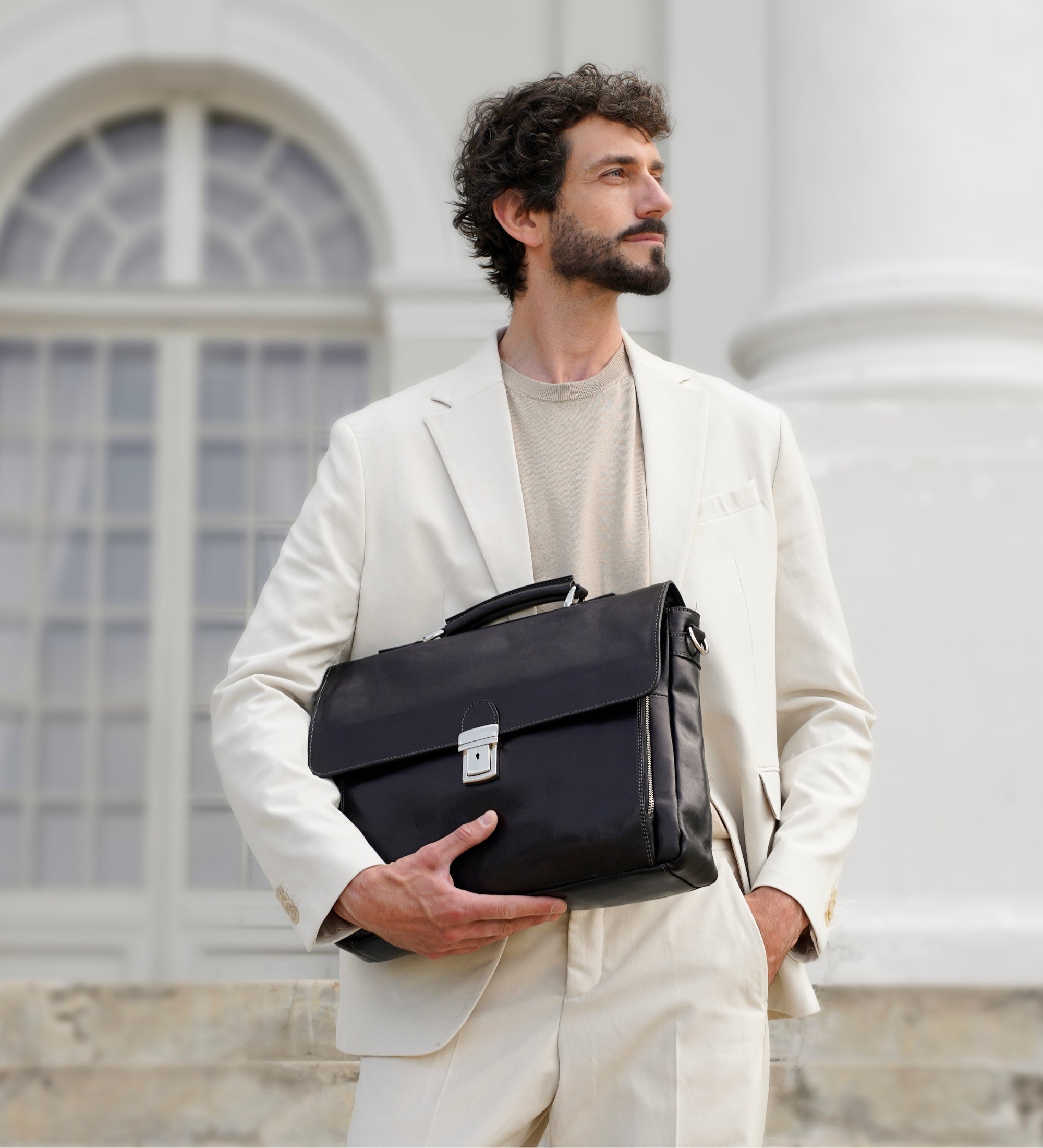 Aktentasche Laptoptasche aus Leder - In Cold Blood