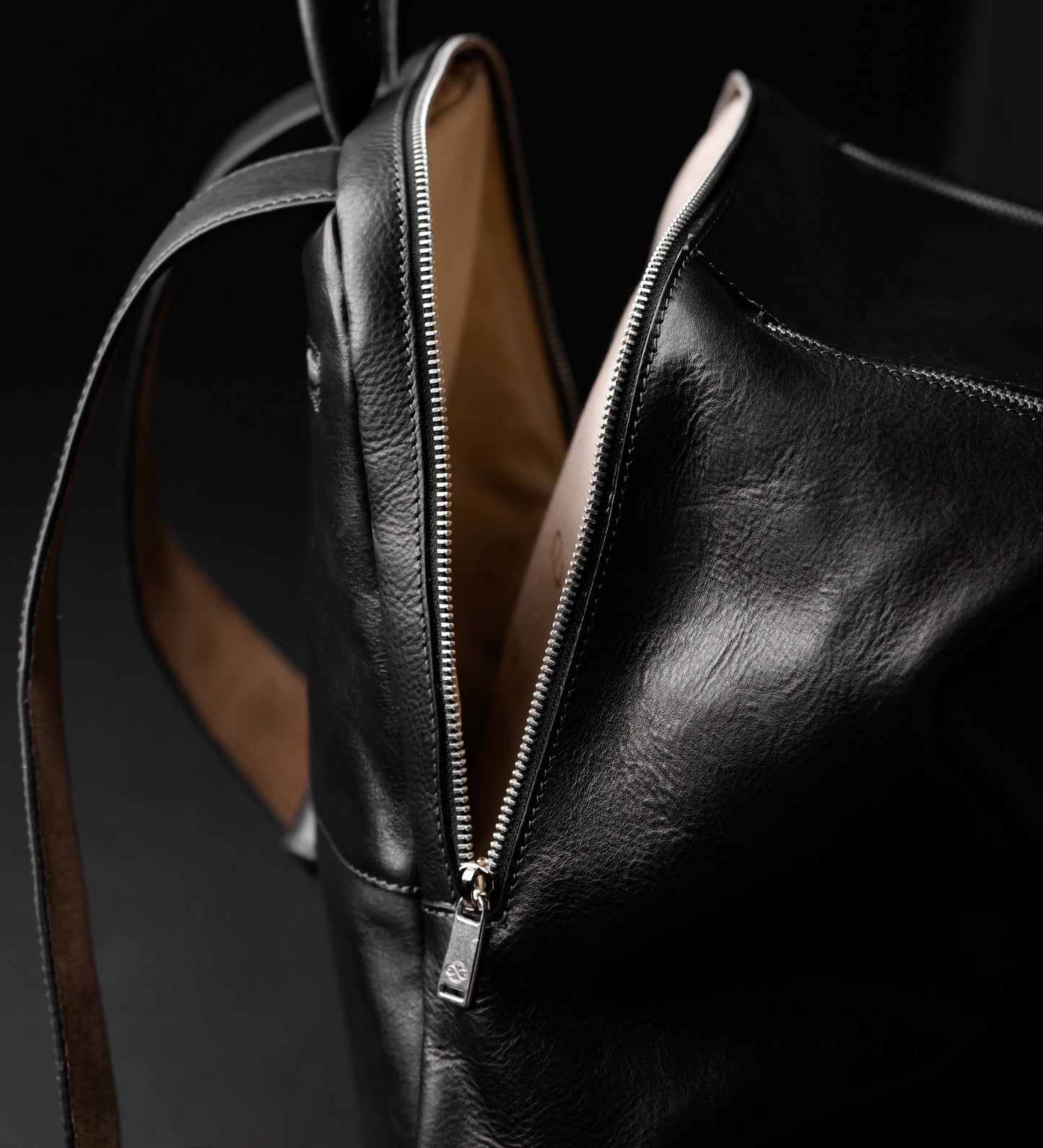 Rucksack aus Leder für Damen - A Bend in the River