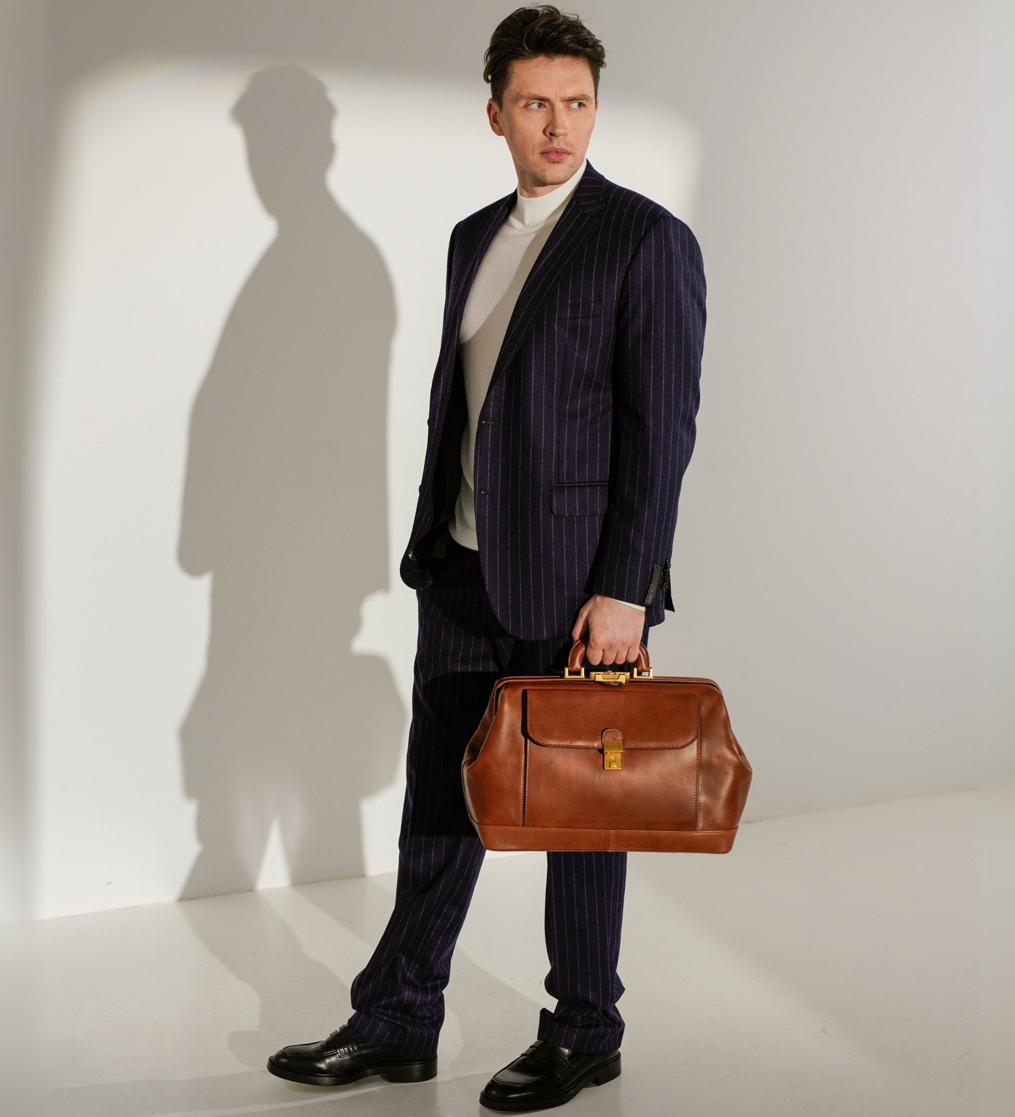 Große Arzttasche aus Italienischem Leder - Hamlet