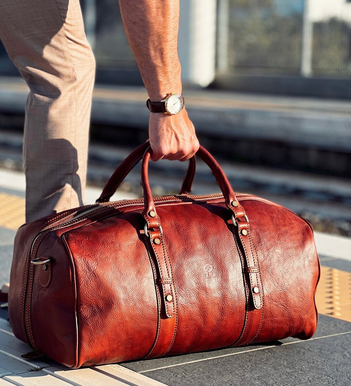 Reisetasche aus Leder Weekender - Song of Solomon