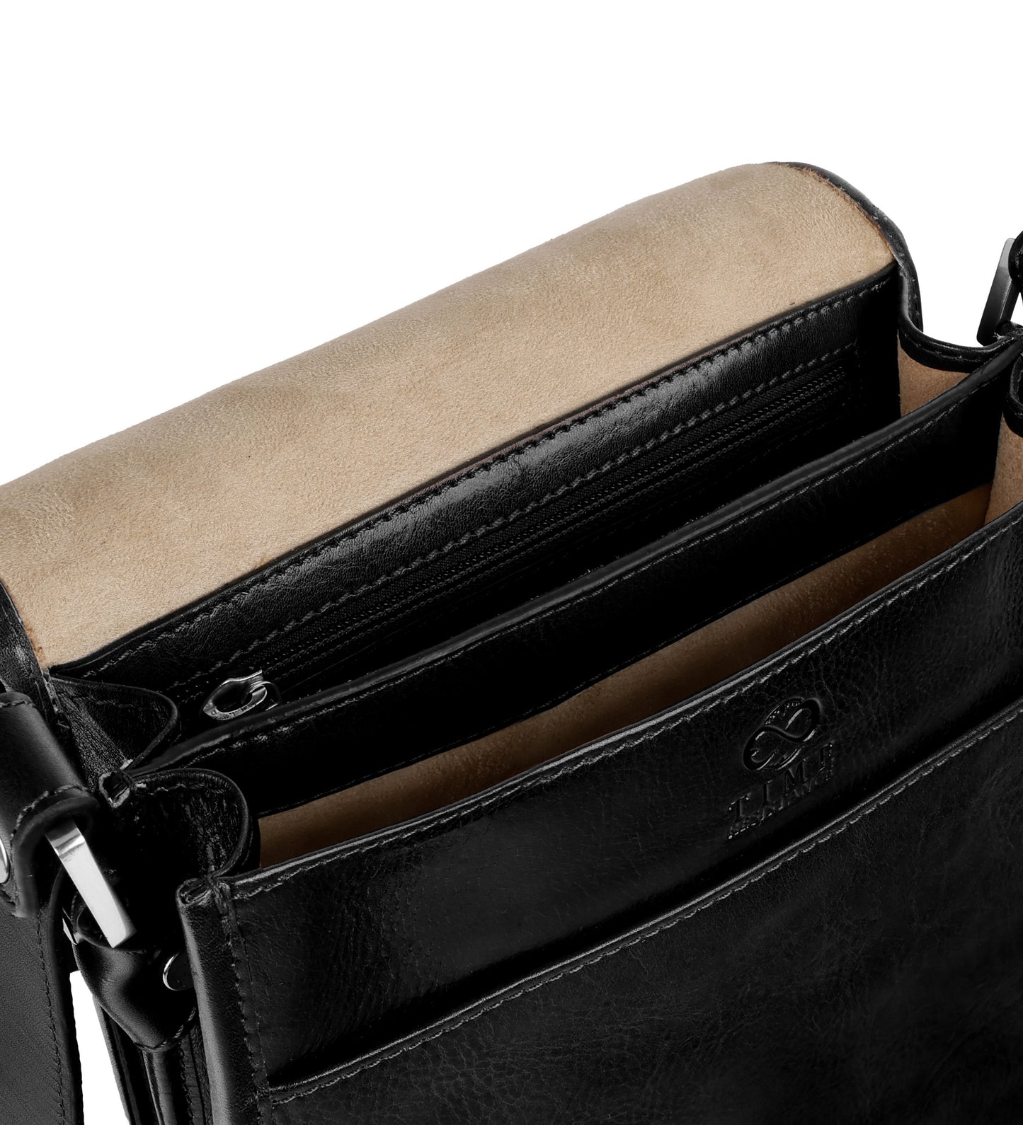 Kleine Kuriertasche aus Leder - On The Road