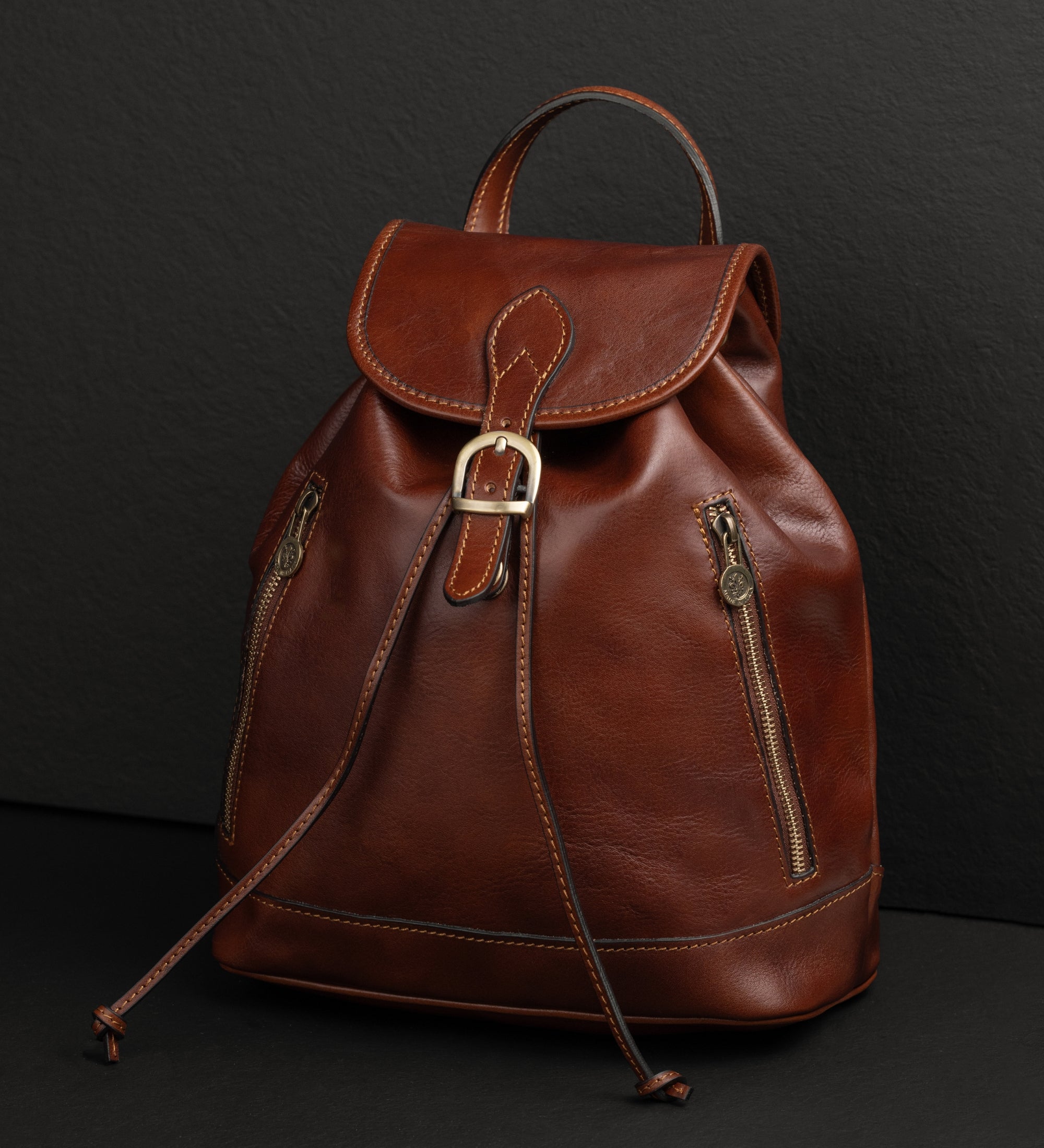 Rucksack aus Leder für Damen - White Noise
