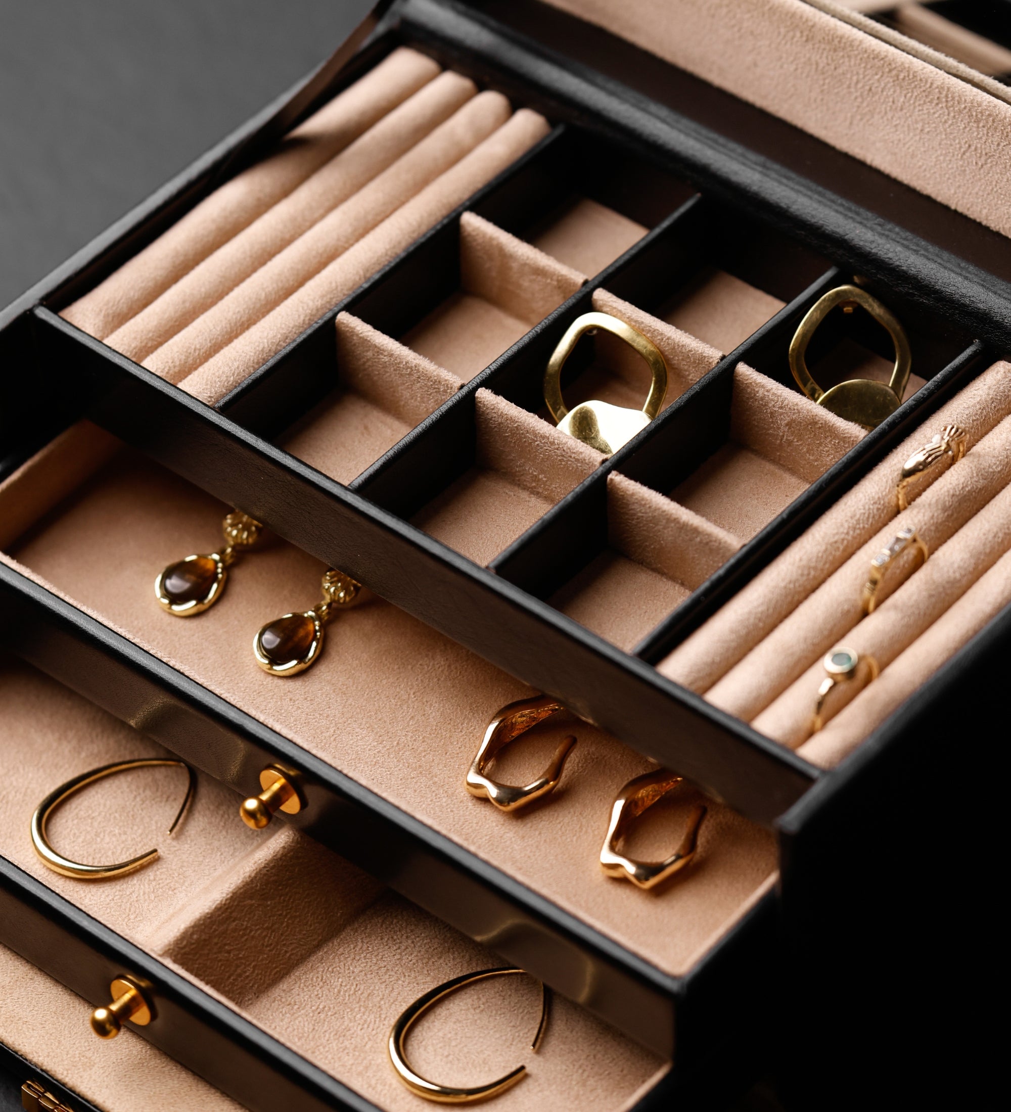 Schmuckkästchen aus Leder für Damen - Beloved