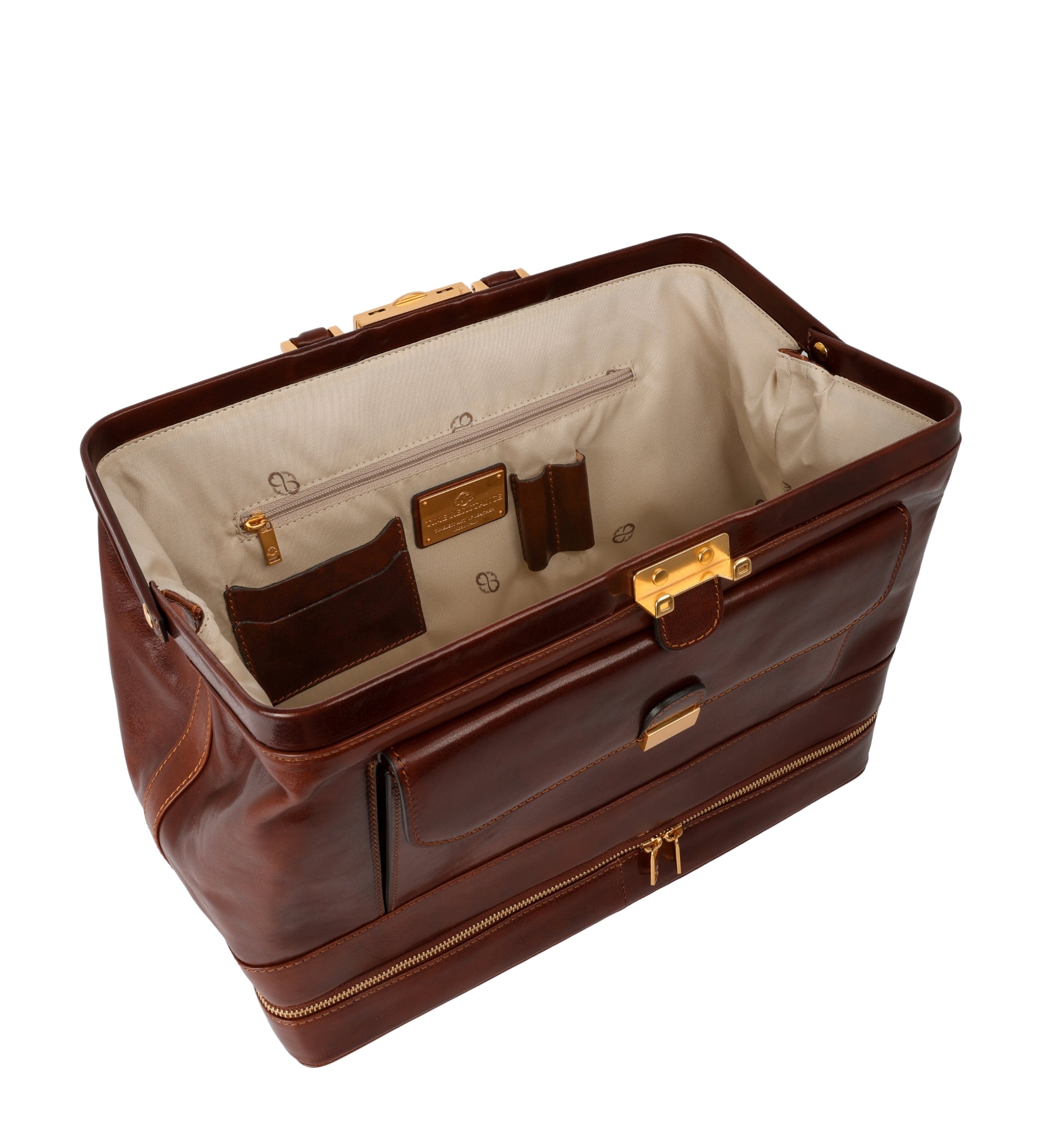 Große Arzttasche aus Italienischem Leder für Damen - The Master and Margarita