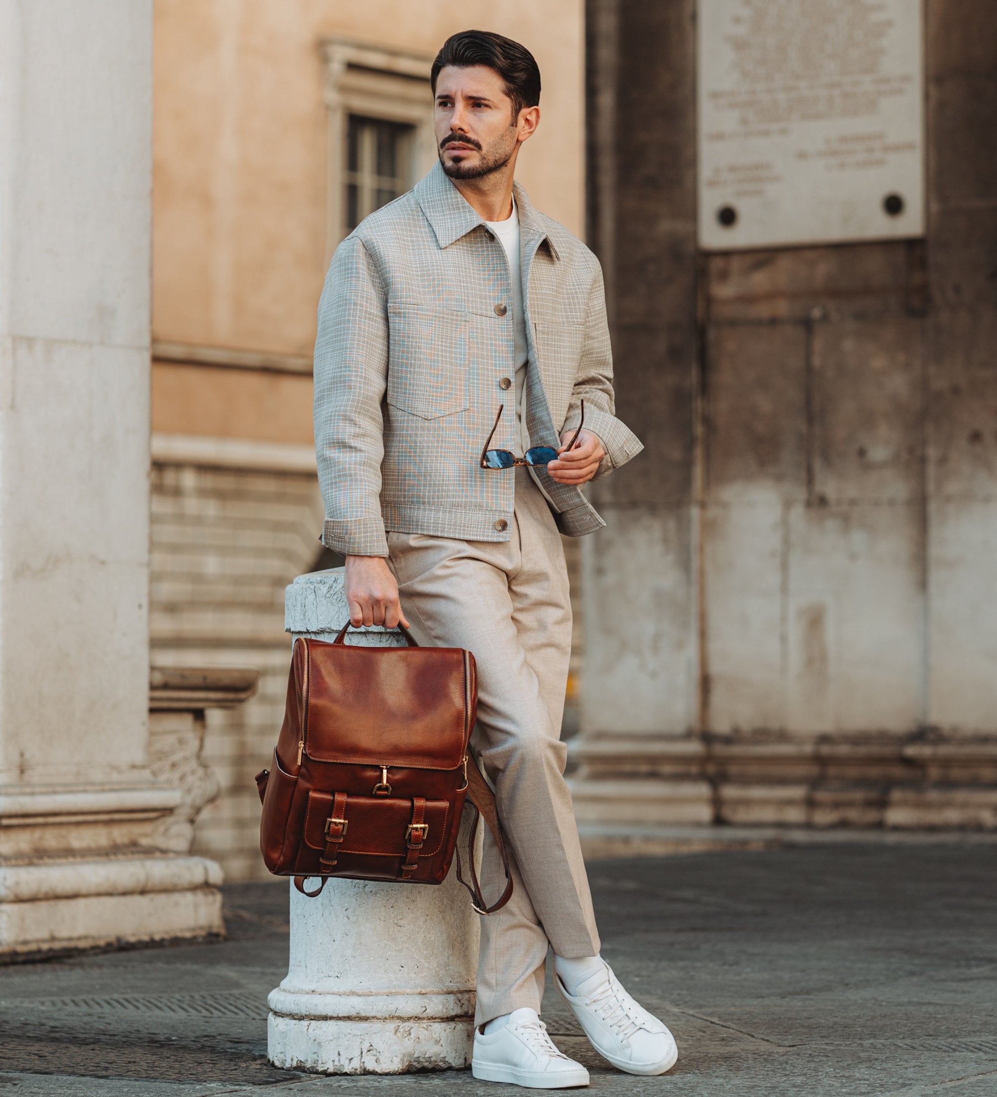 Großer Rucksack aus Leder - The Odyssey