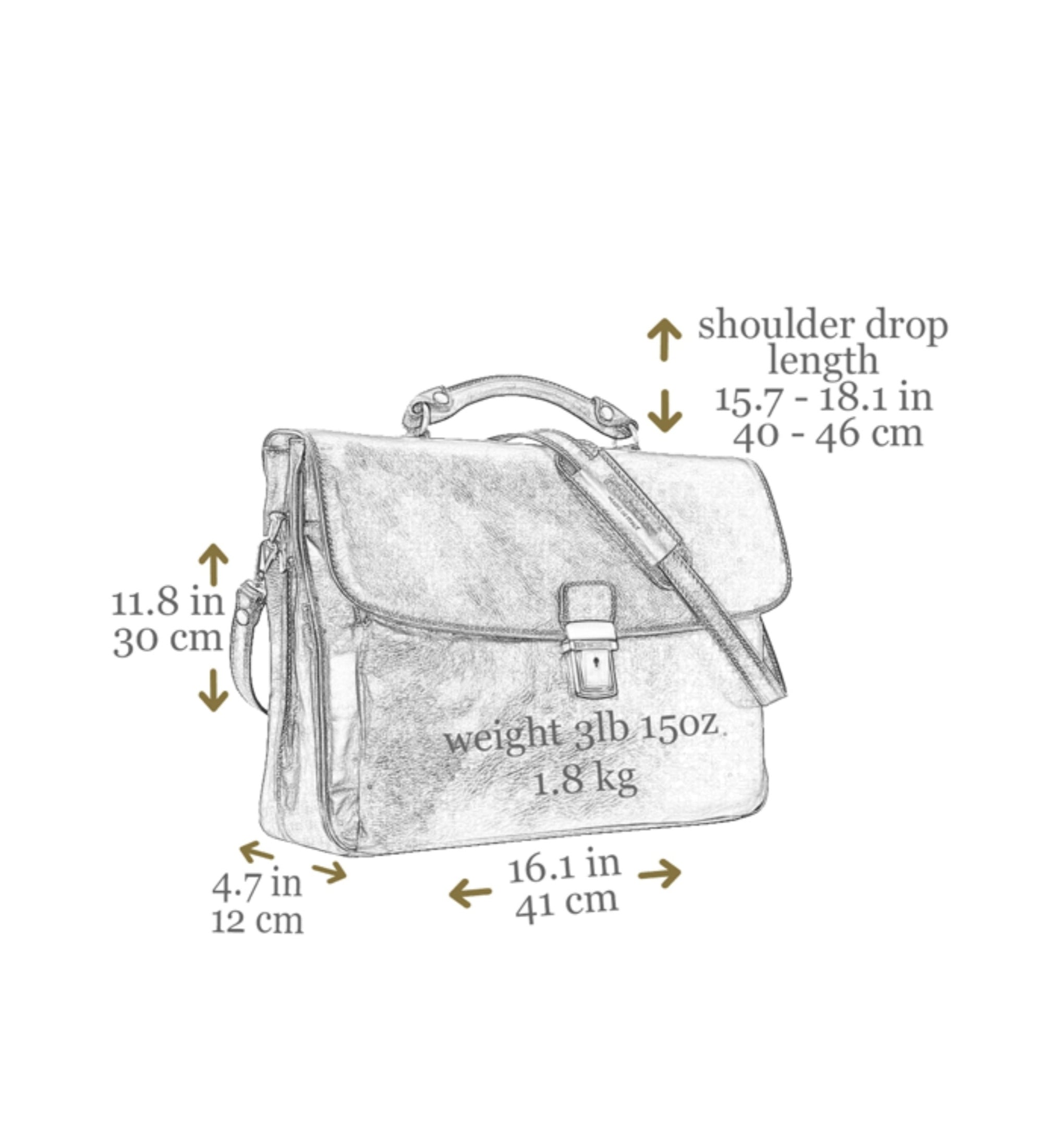 Aktentasche Laptoptasche aus Leder - In Cold Blood