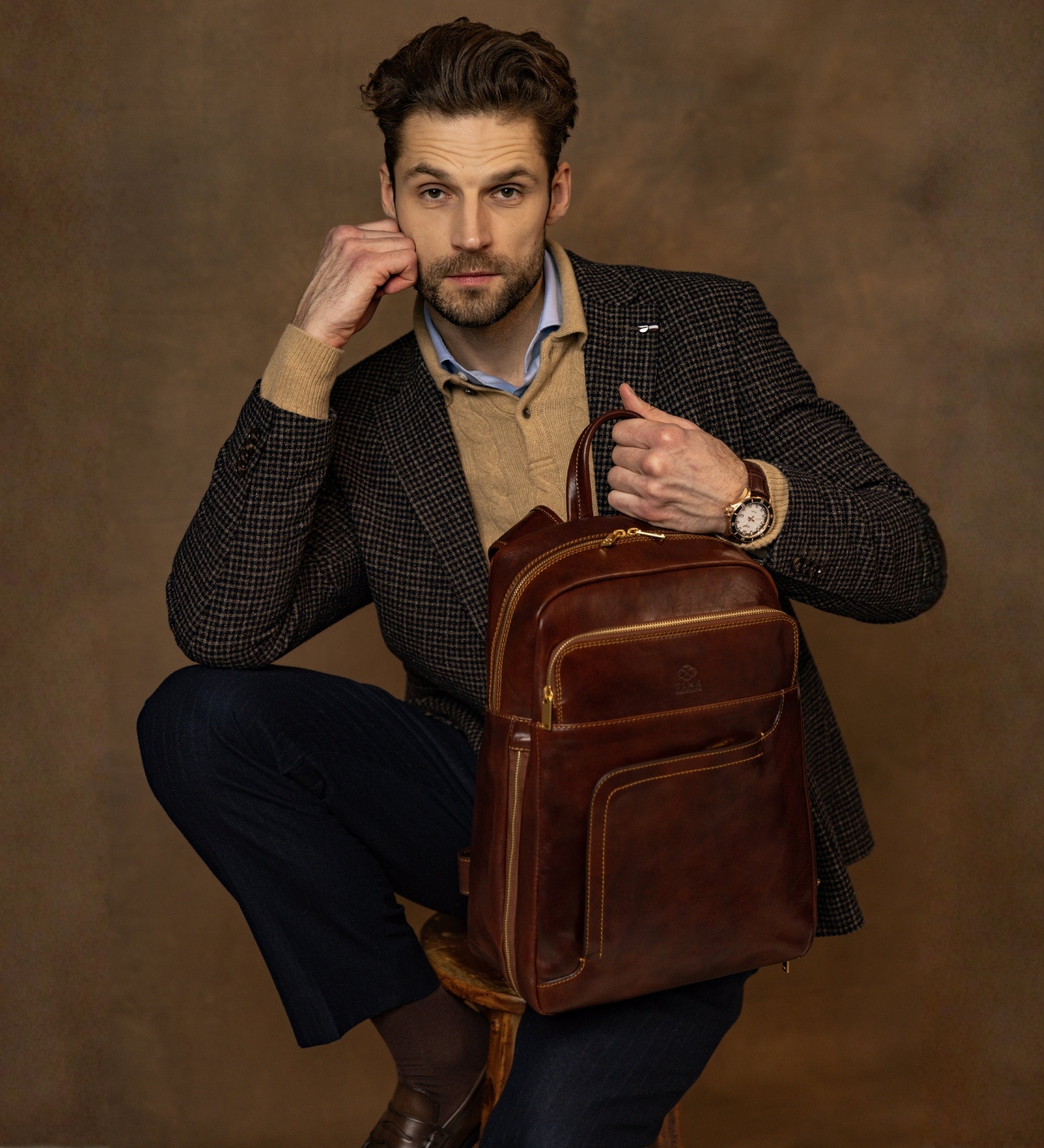 Großer Rucksack aus Leder - L.A. Confidential