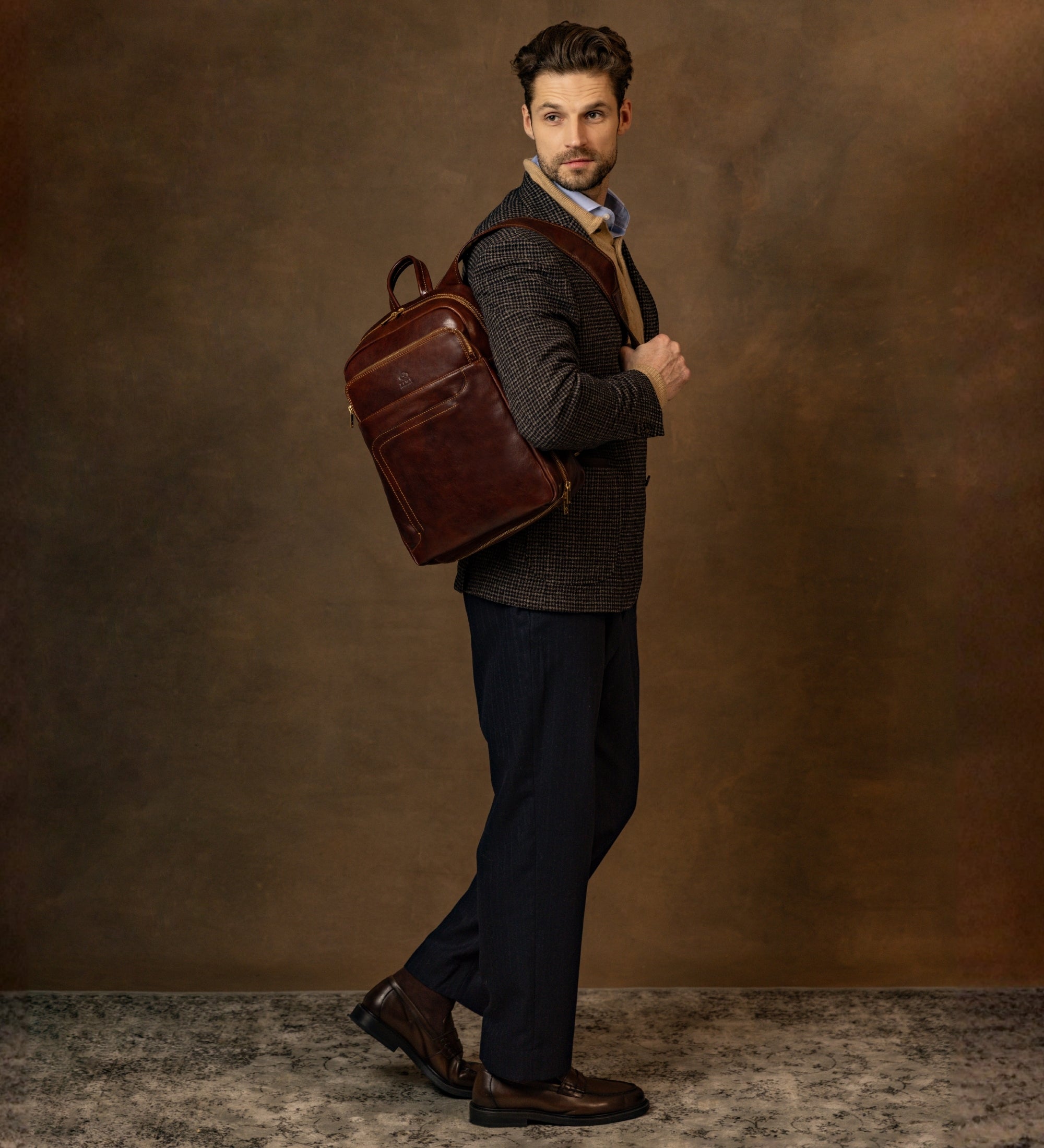 Großer Rucksack aus Leder - L.A. Confidential