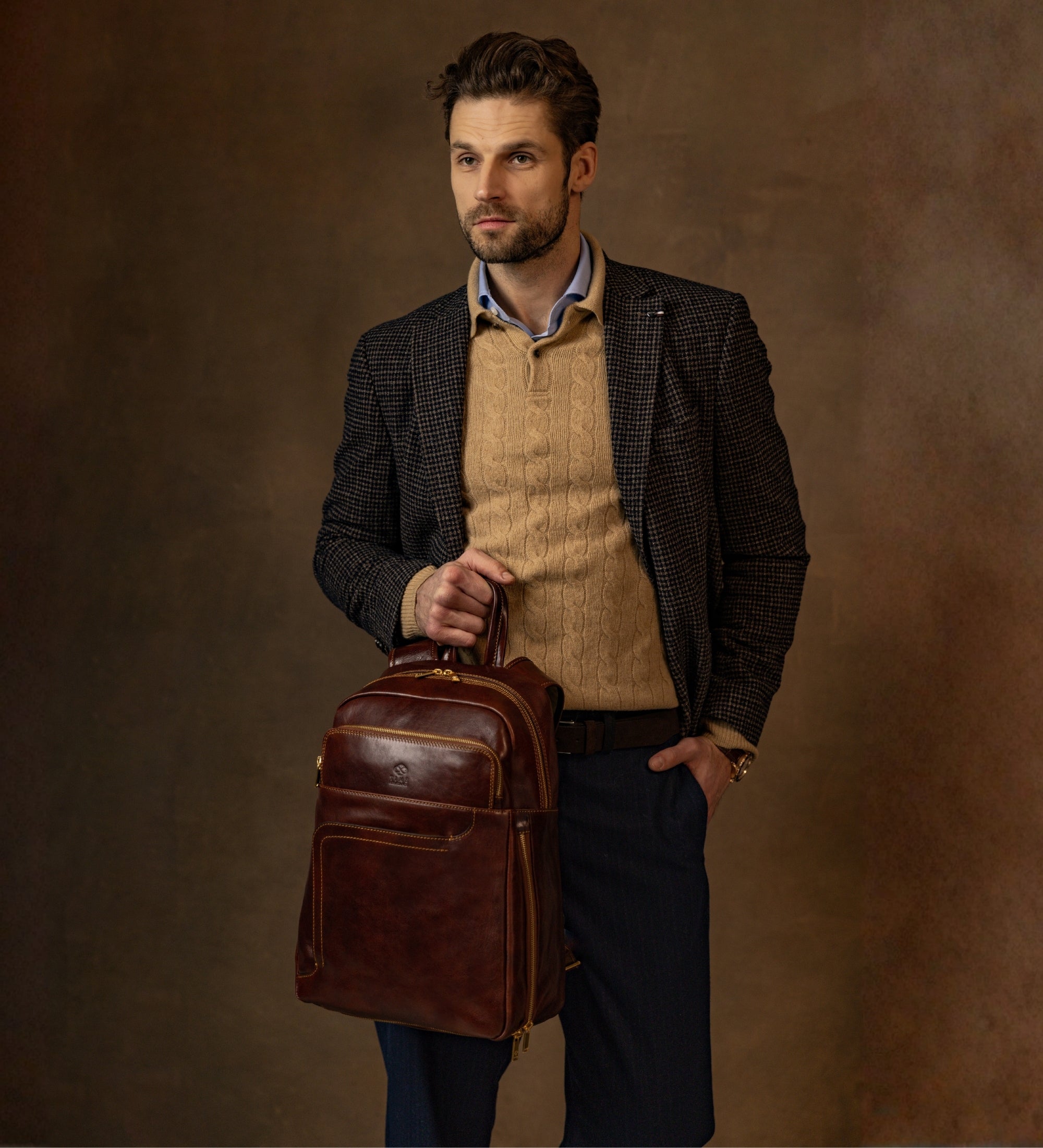 Großer Rucksack aus Leder - L.A. Confidential