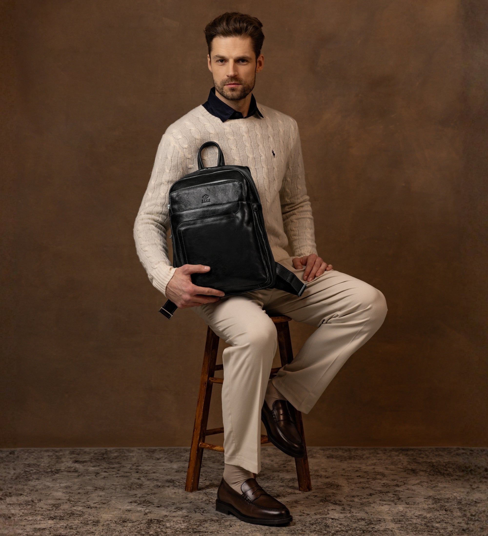 Großer Rucksack aus Leder - L.A. Confidential