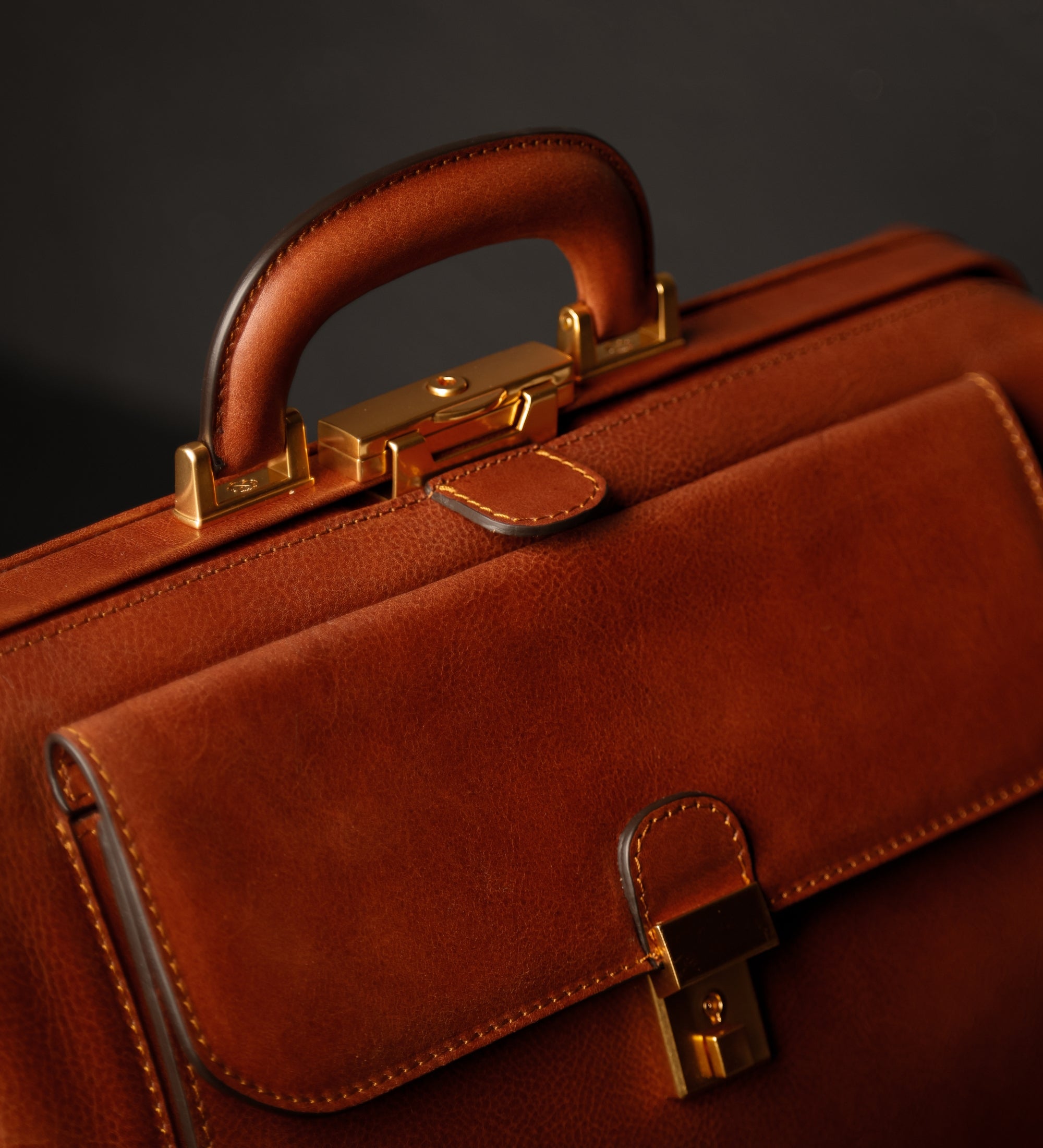 Große Arzttasche aus Italienischem Leder für Damen - Hamlet