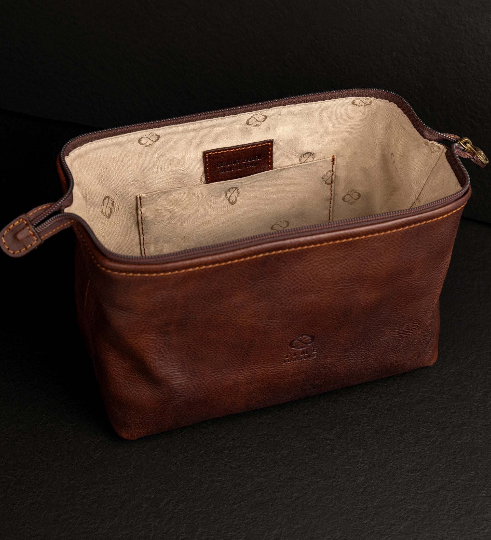 Kosmetiktasche aus Leder für Damen - Four Past Midnight