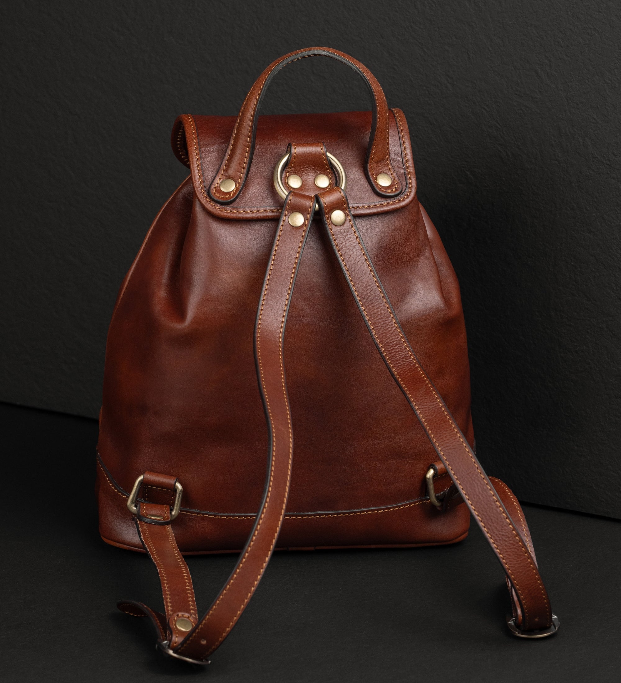 Rucksack aus Leder für Damen - White Noise