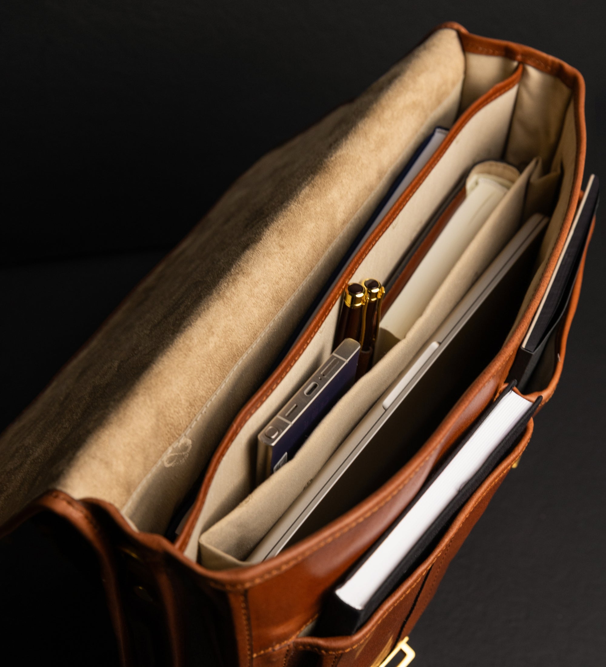 Aktentasche Umhängetasche aus Leder - The Time Machine