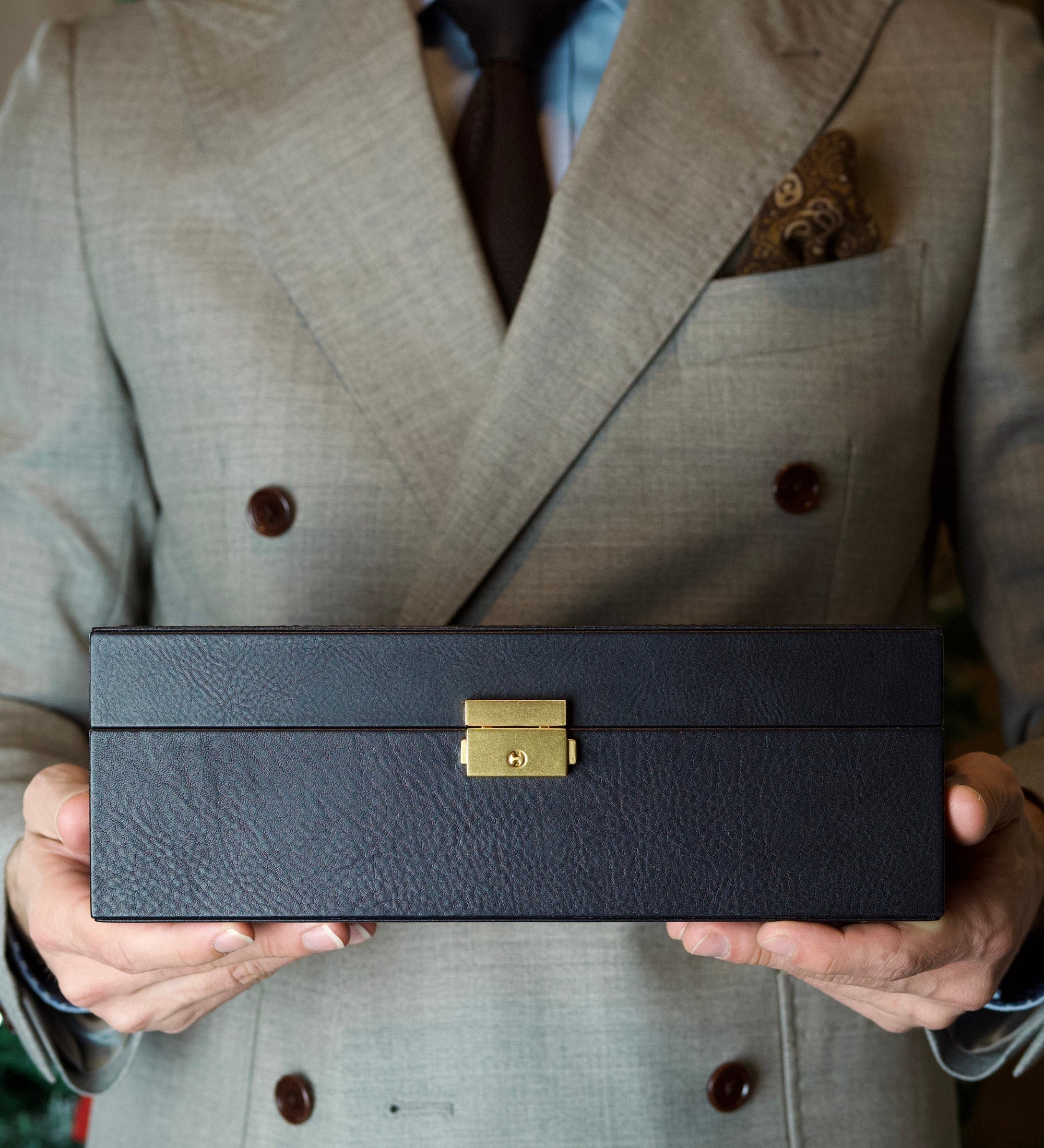 Uhrenbox aus Leder, Uhren-Organizer - Silence