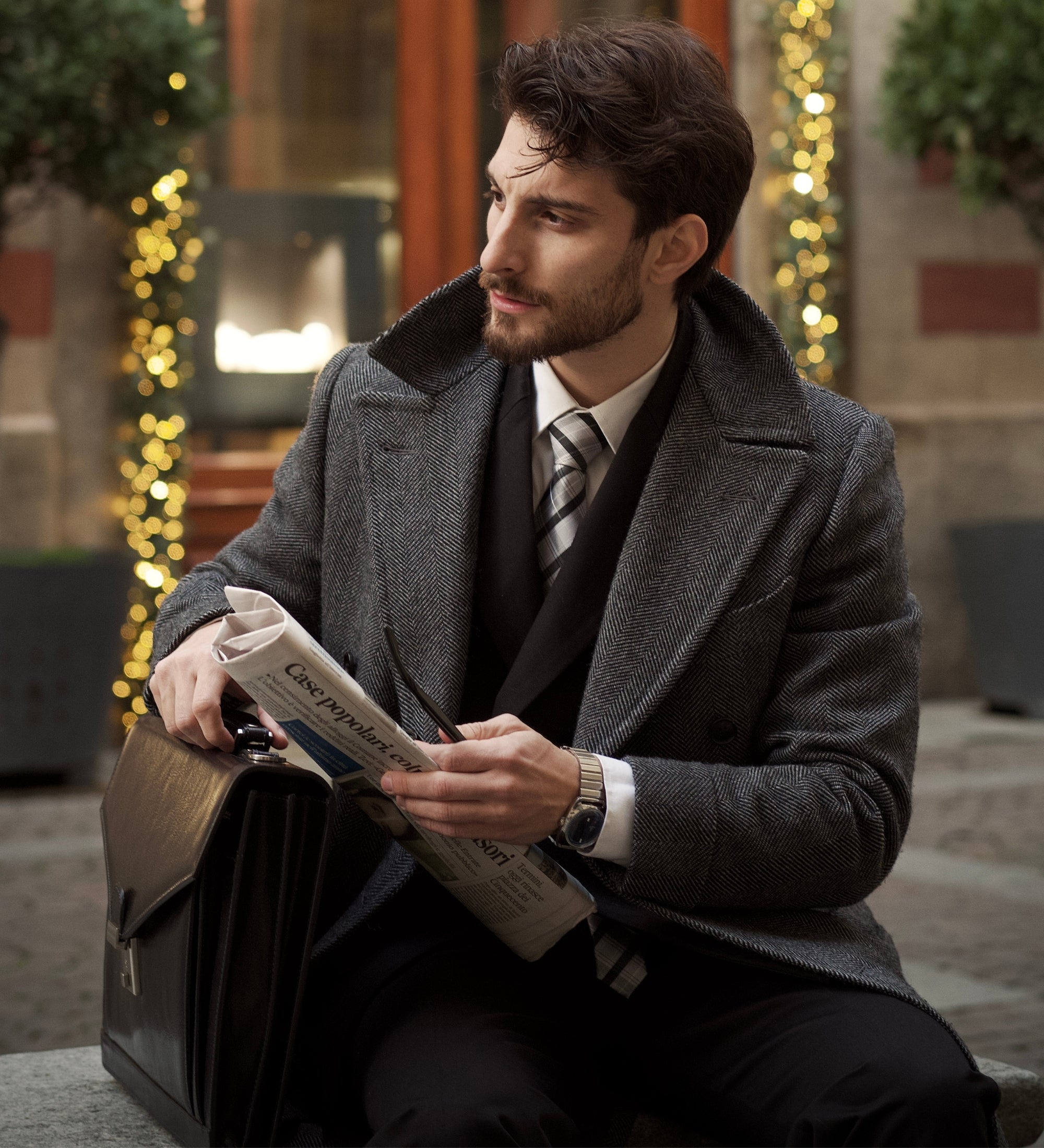 Aktentasche aus Leder im klassischen Design - The Magus