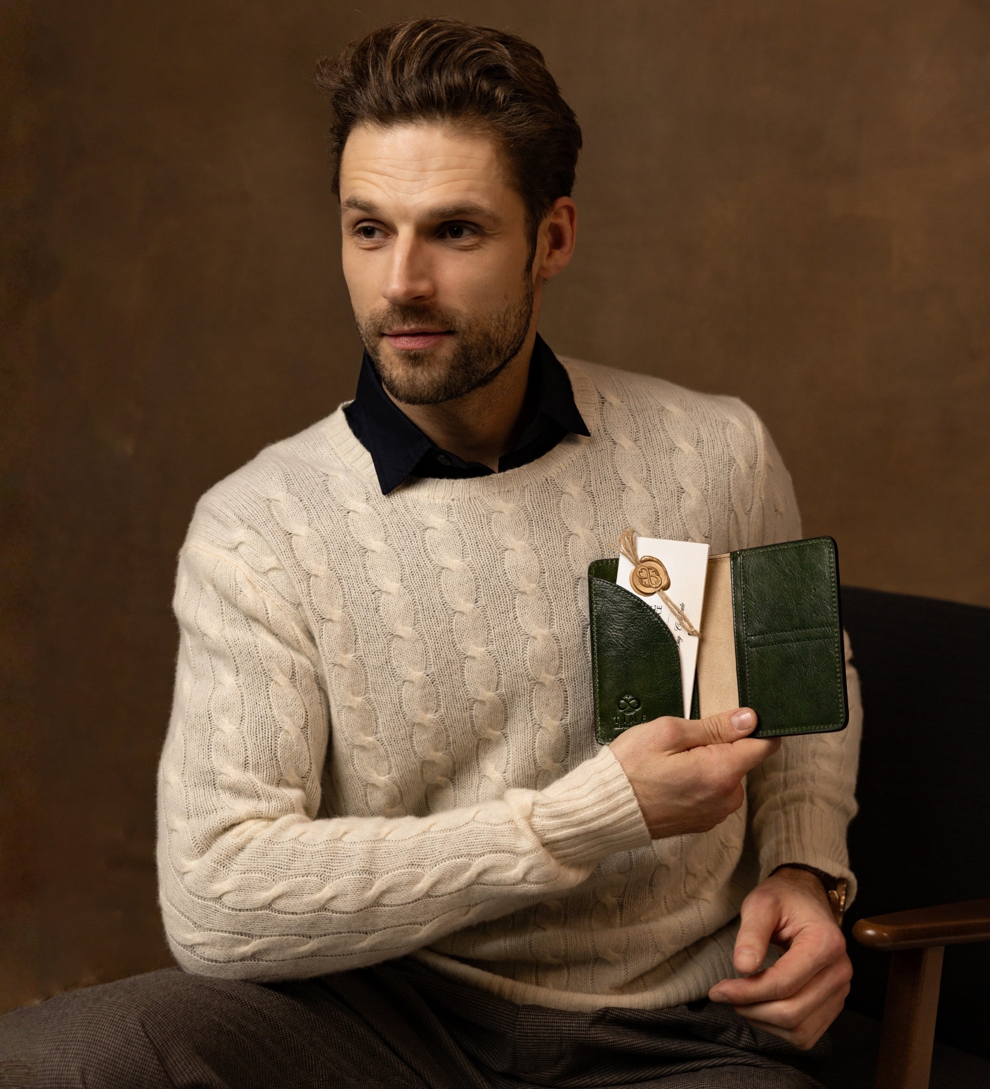 Kleine Reisepasshülle aus Leder - Gulliver's Travels