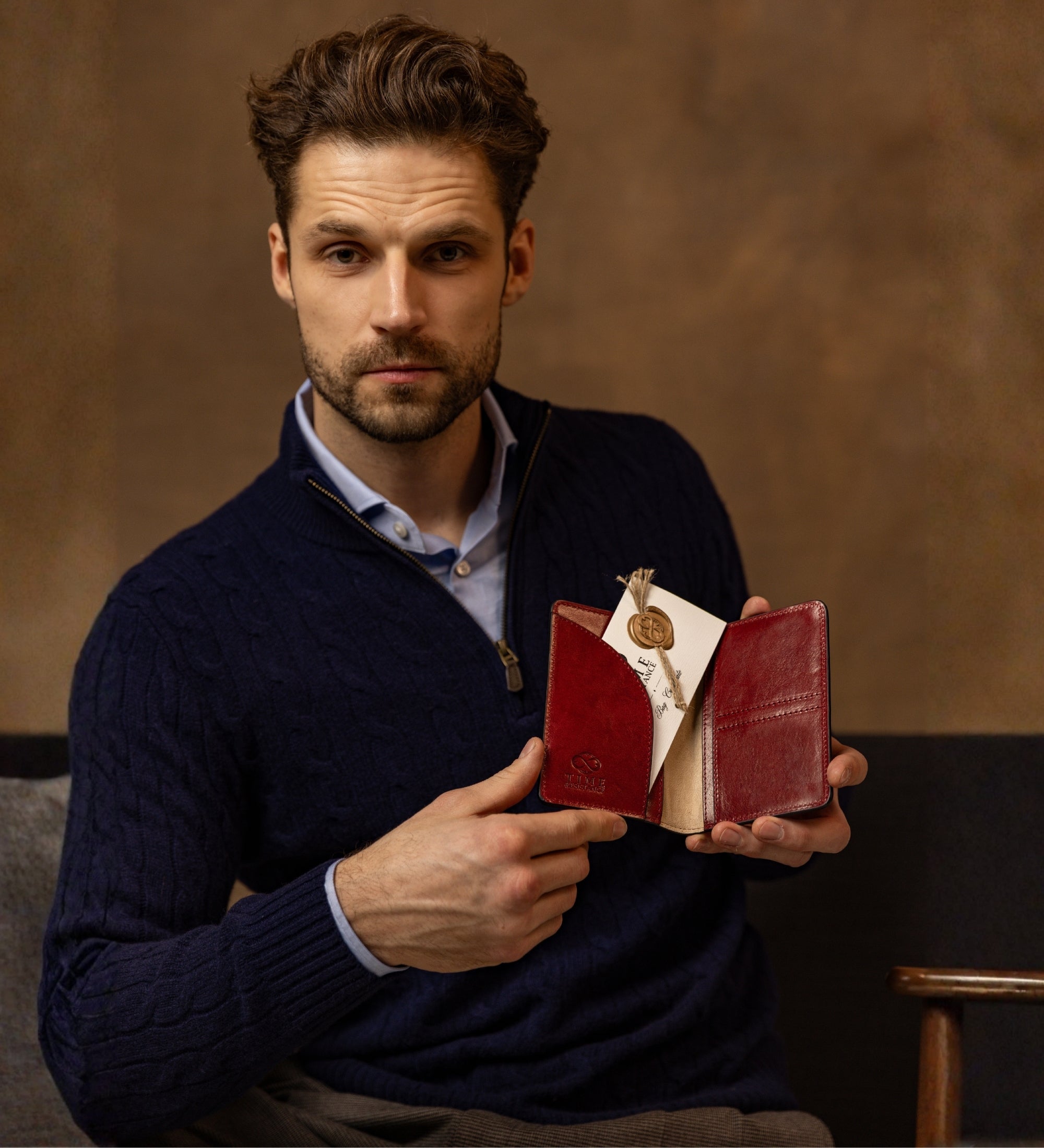 Kleine Reisepasshülle aus Leder - Gulliver's Travels