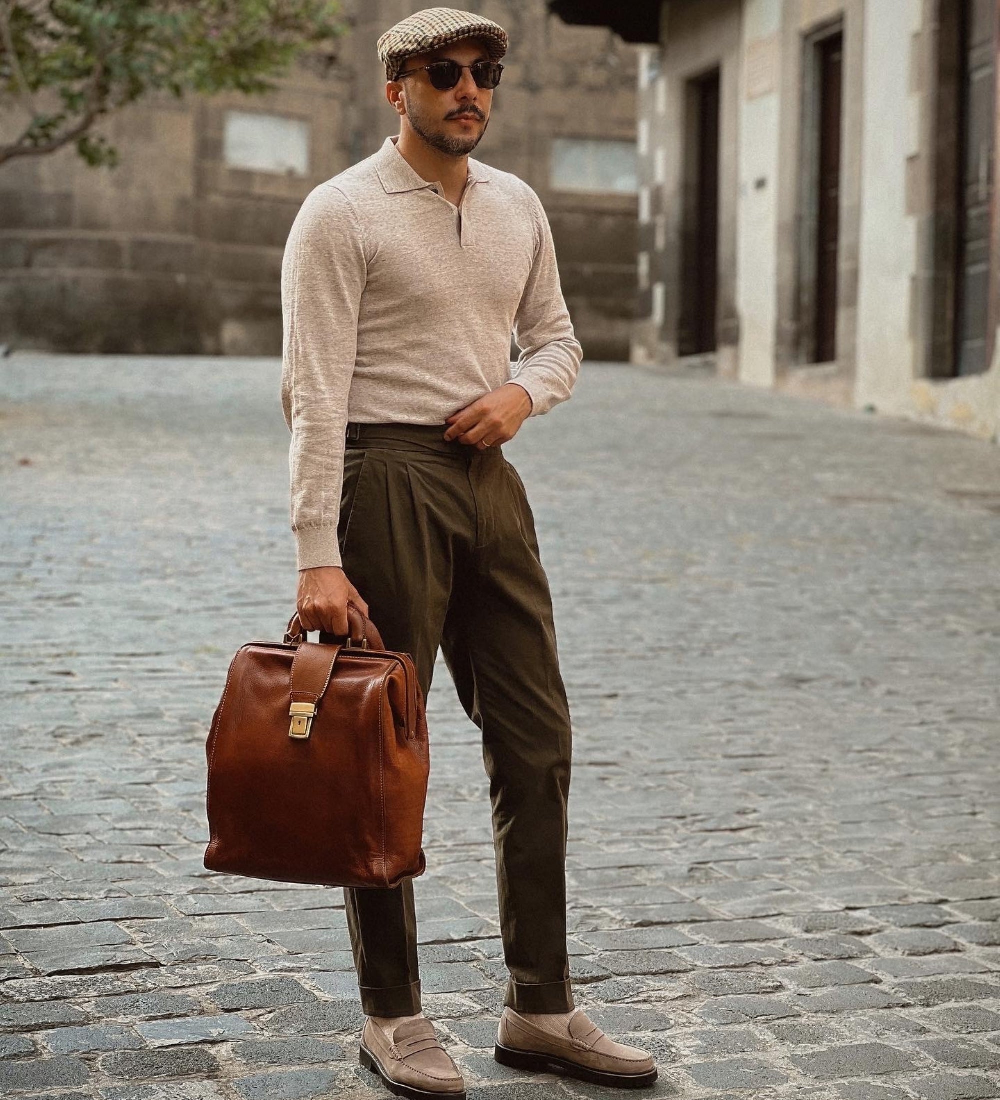 Leather Backpack - A Brief Story of Time