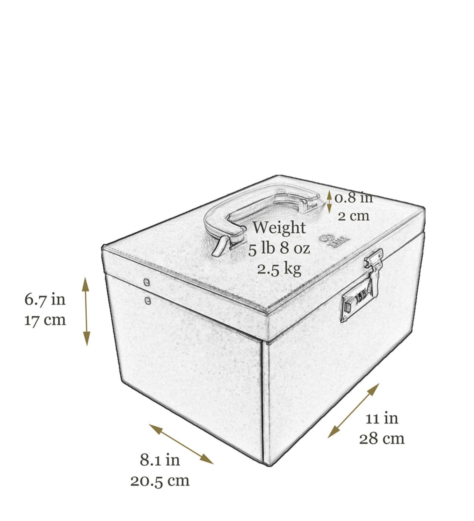 Großes Schmuckkästchen aus Leder für Damen - The Portrait of a Lady