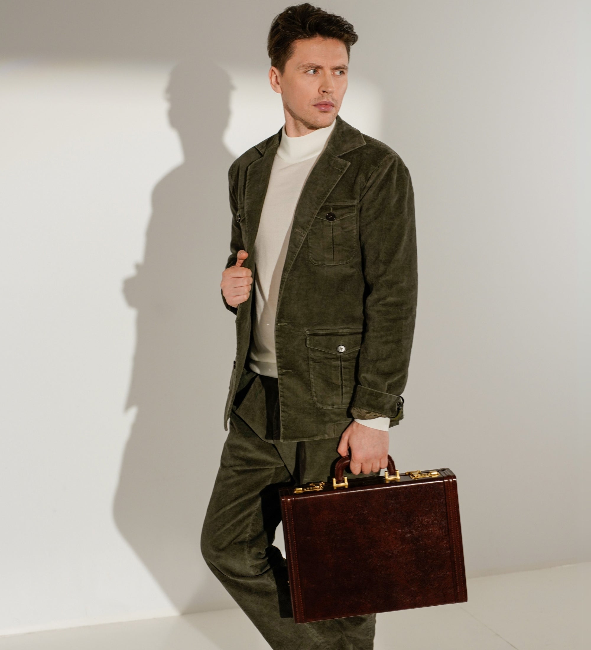 Attaché-Aktentasche aus Leder - Fatherland