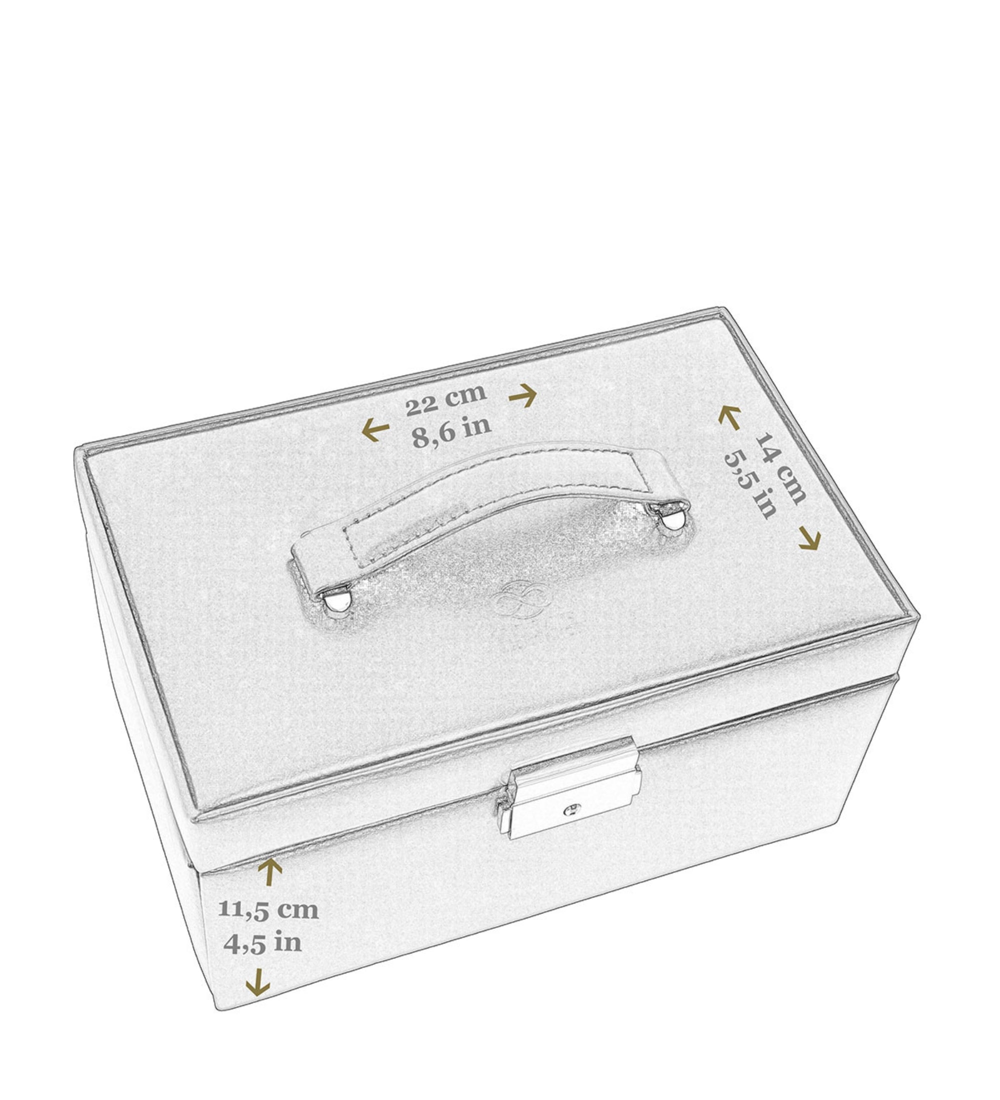 Schmuckkästchen aus Leder für Damen - Beloved