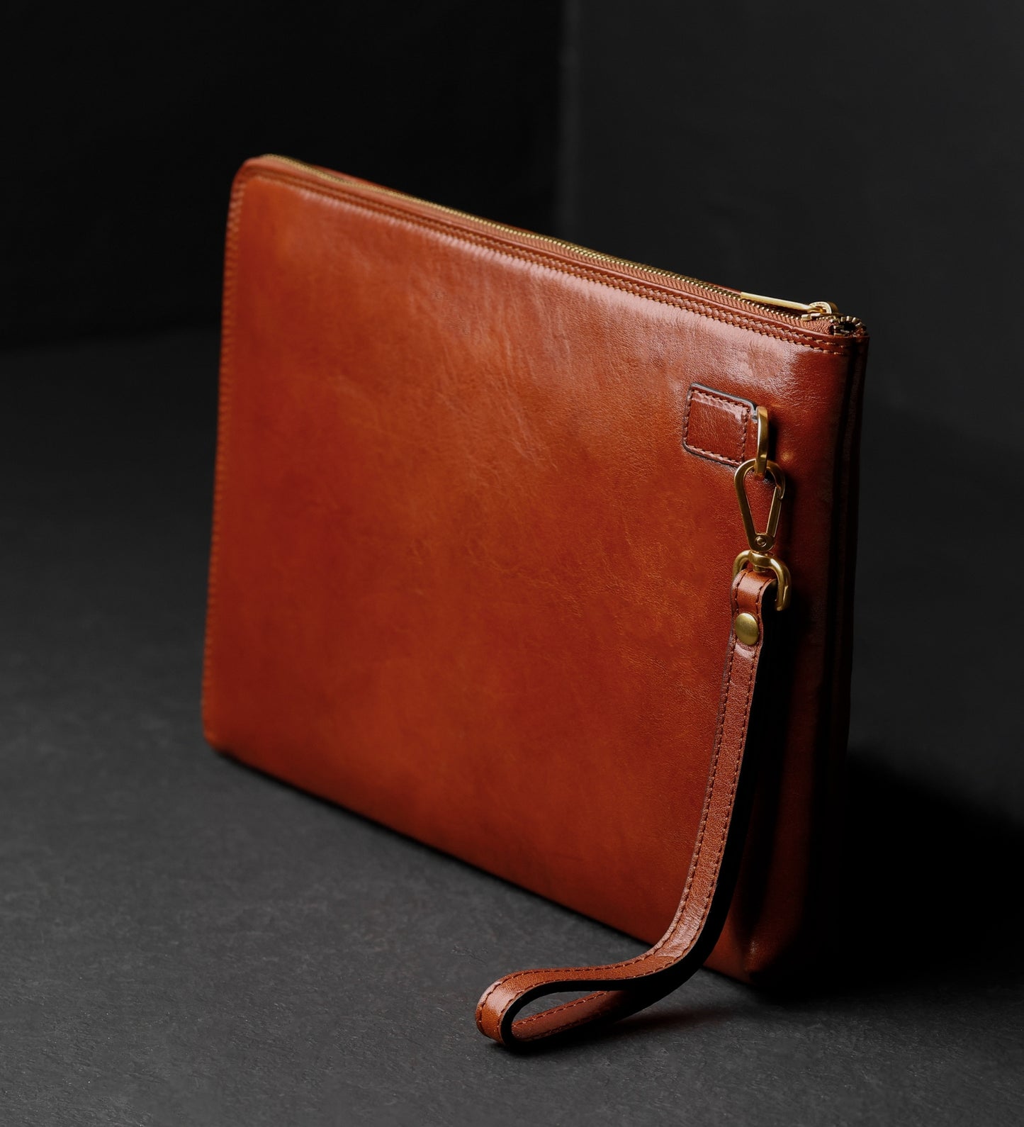 Große Clutch für Herren aus Leder - The Brothers Karamazov