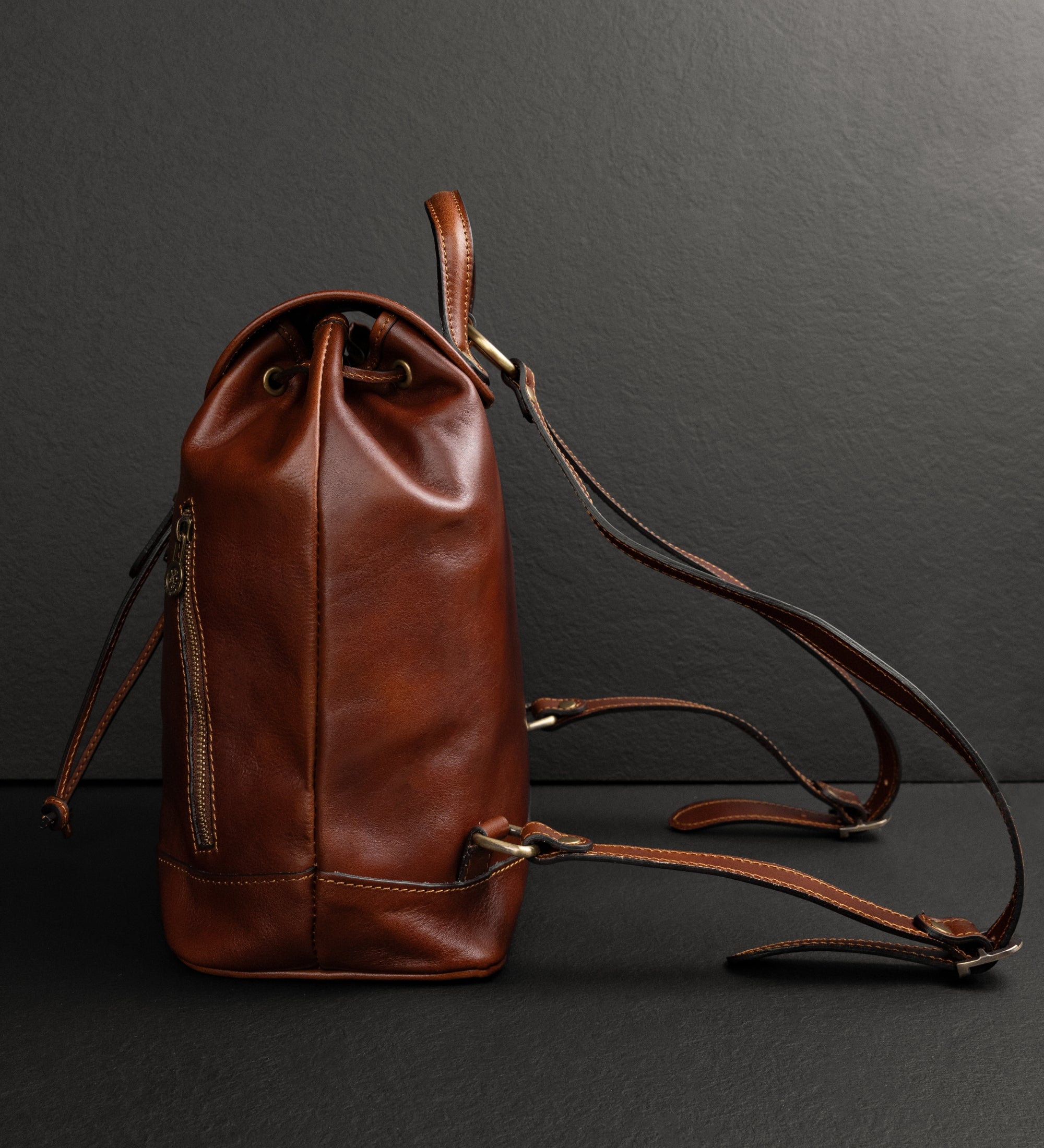 Rucksack aus Leder für Damen - White Noise