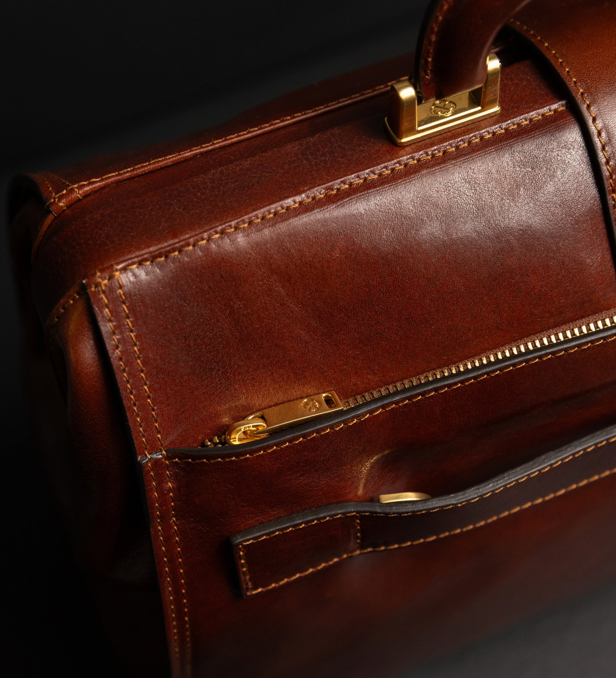 Große Arzttasche aus Leder für Damen - Mrs Dalloway