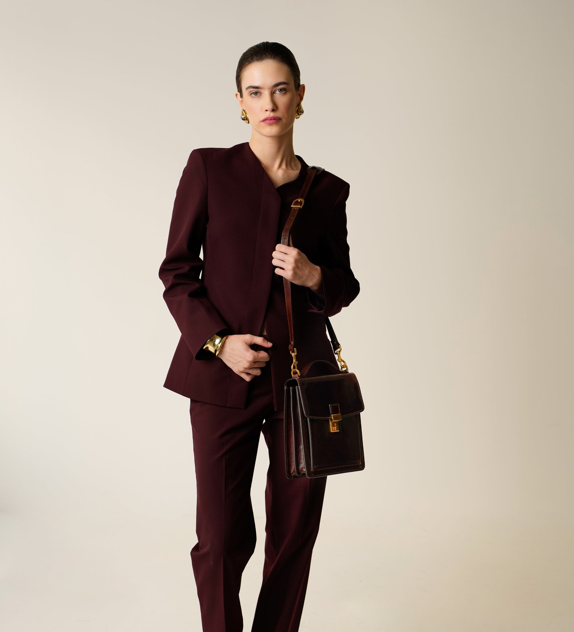 Kleine Aktentasche aus Leder für Damen - Walden