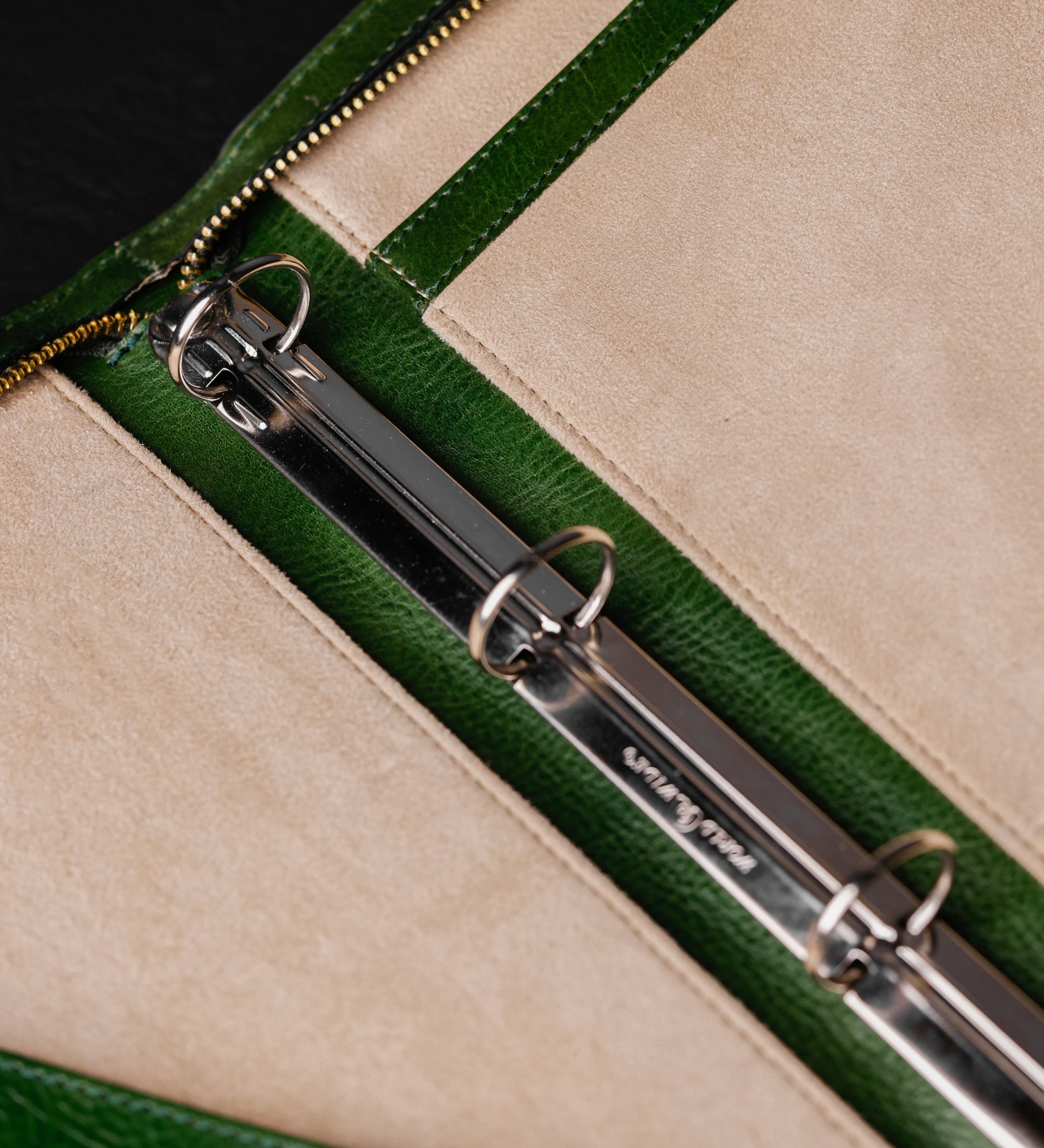 Portfolio aus Leder mit Ordner für Damen - Joy in the Morning