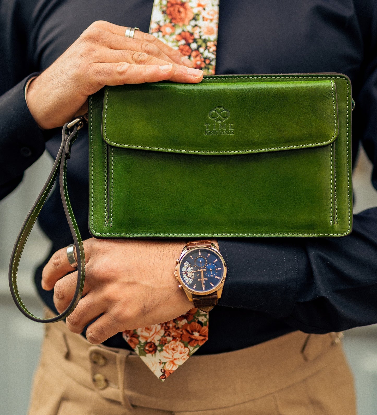 Clutch aus Leder - Decameron