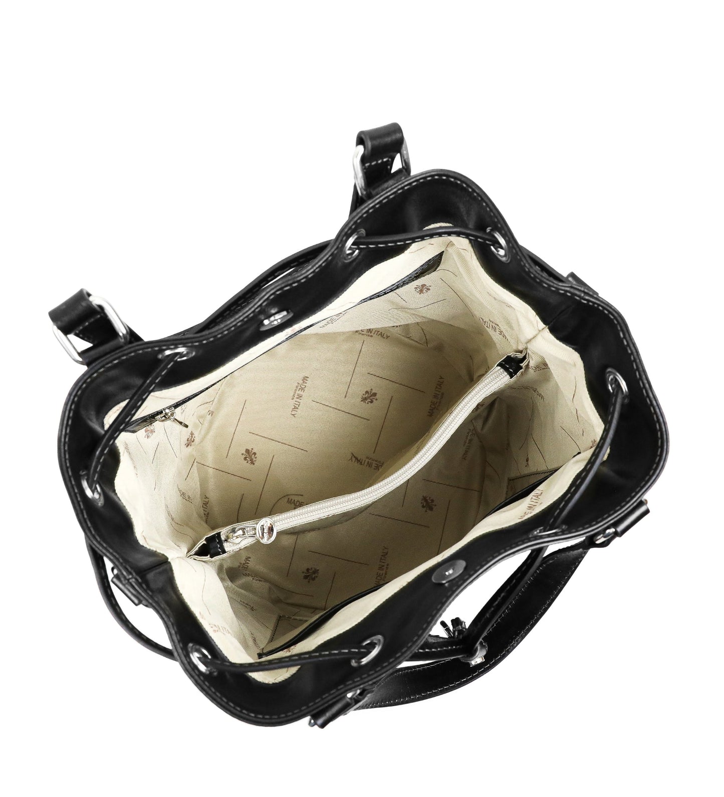 Beuteltasche aus Leder für Damen - Light In August